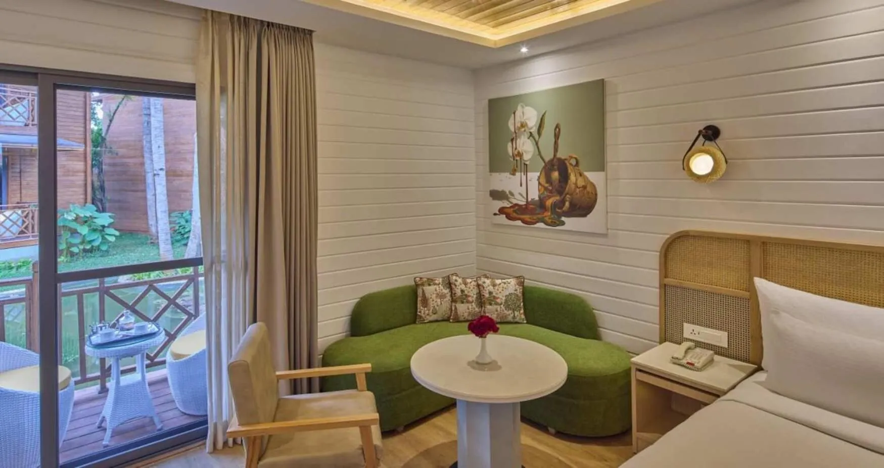 View (from property/room), Bed in Royal Orchid Resort & Convention Centre, Yelahanka Bangalore