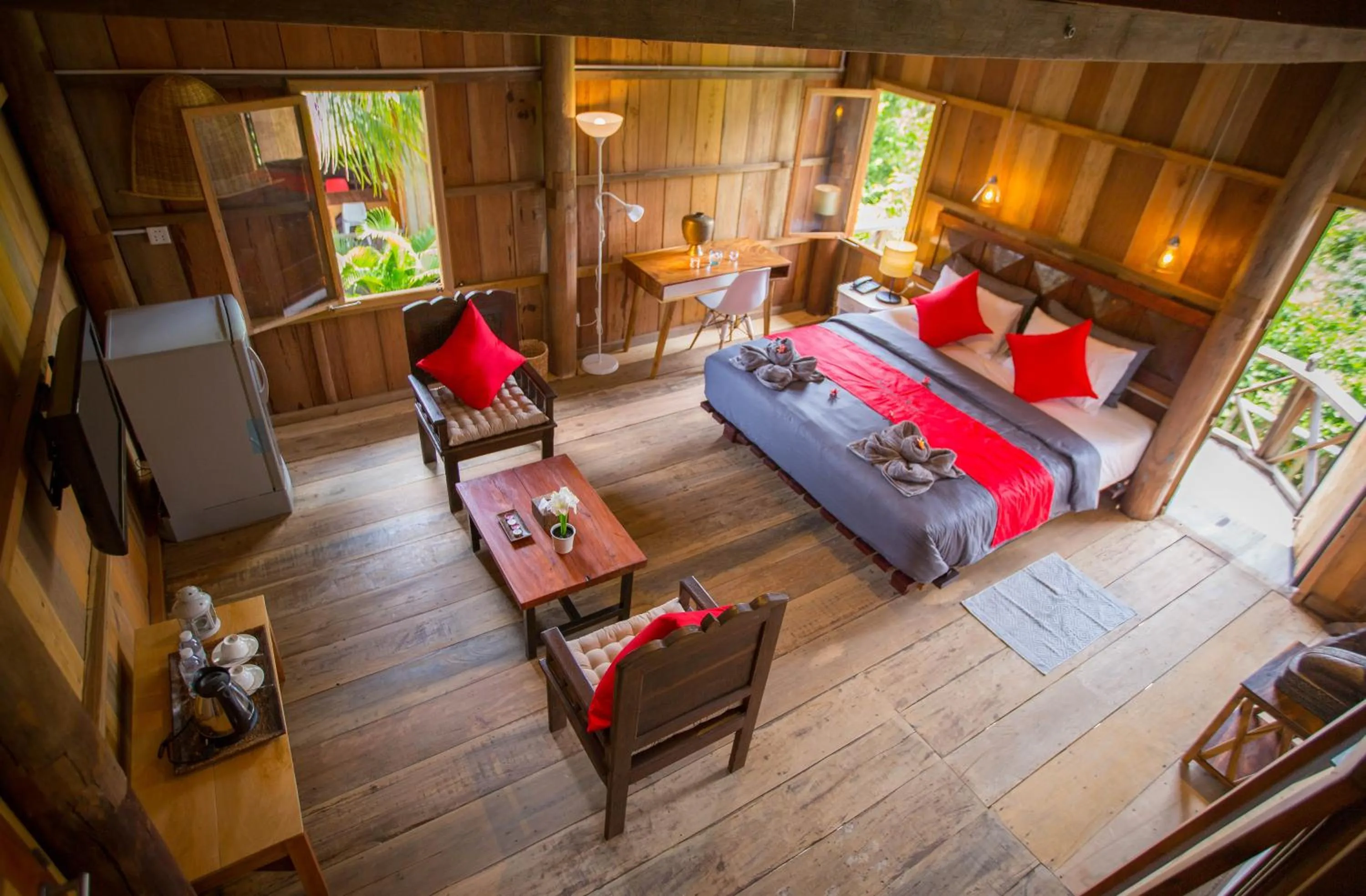 Bed in Kampot River Residence