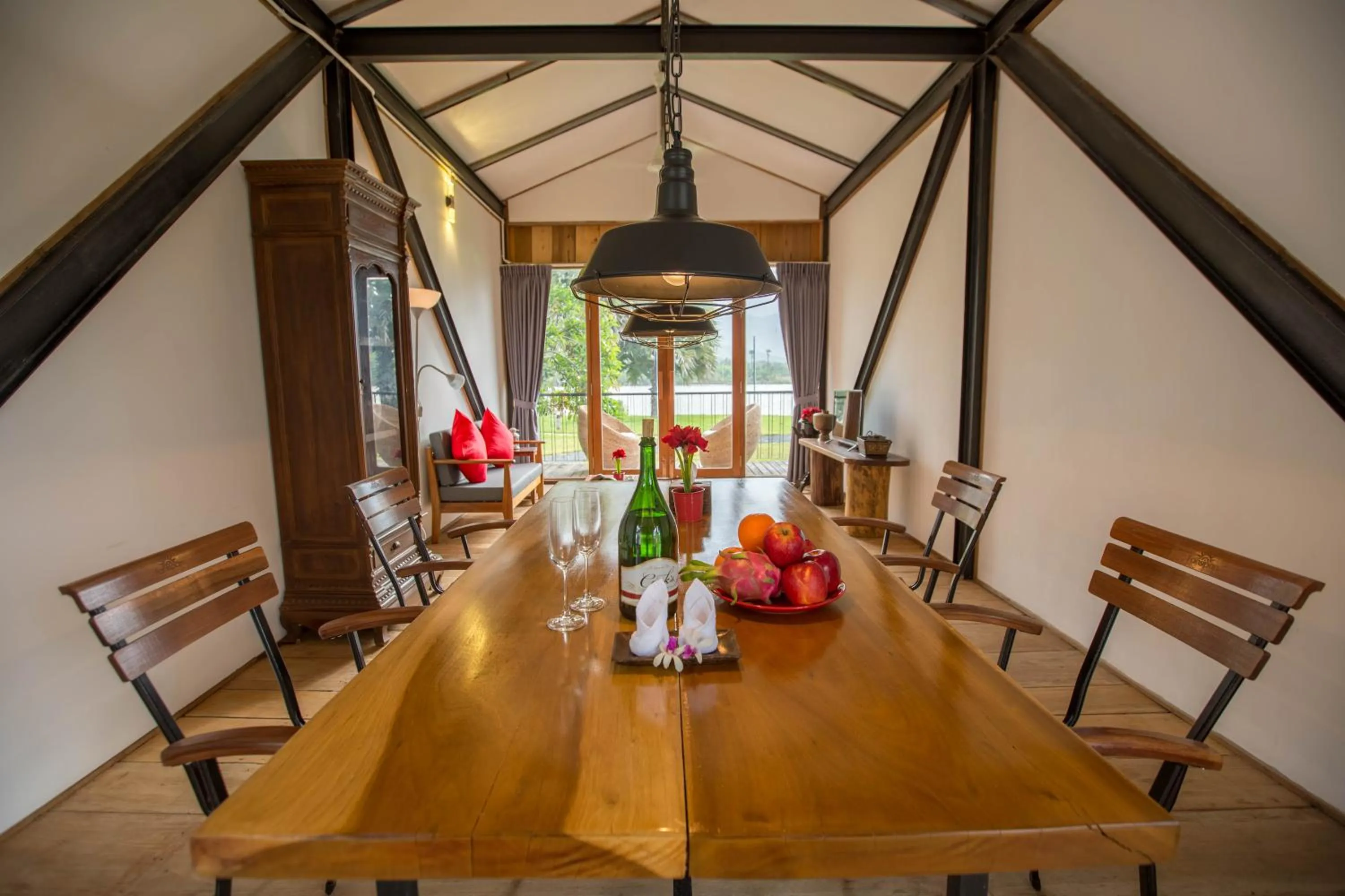 Dining area in Kampot River Residence