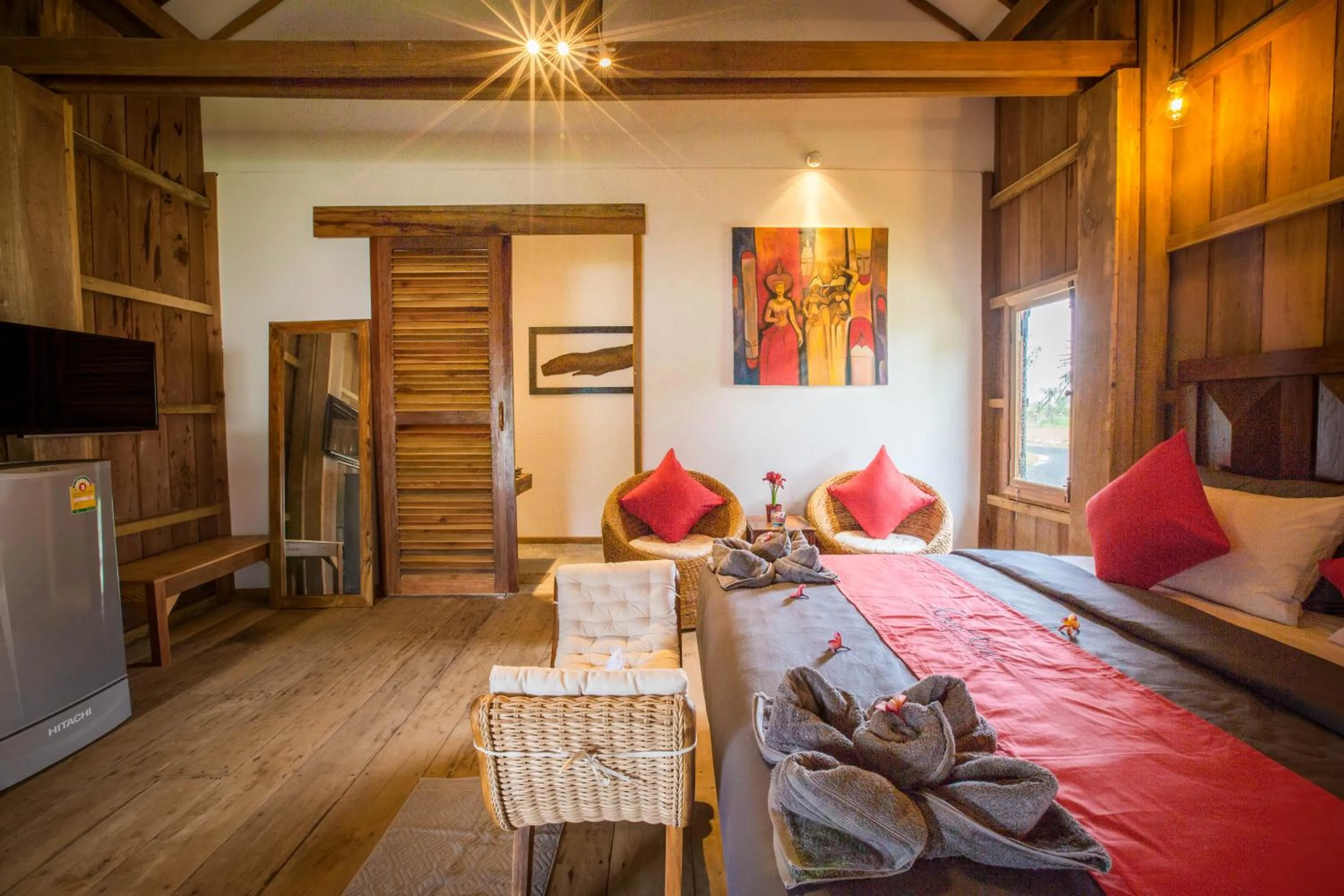 Bed in Kampot River Residence