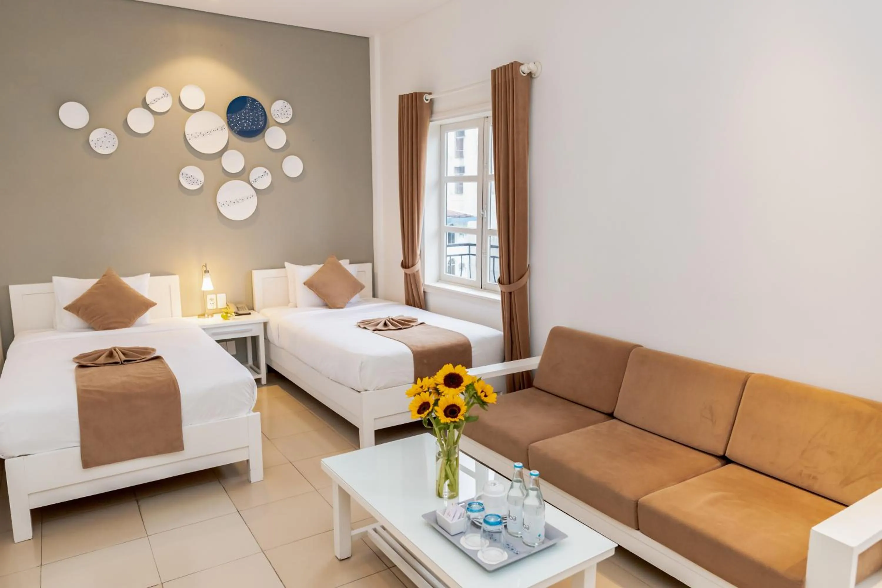 Decorative detail, Bed in Alba Hotel