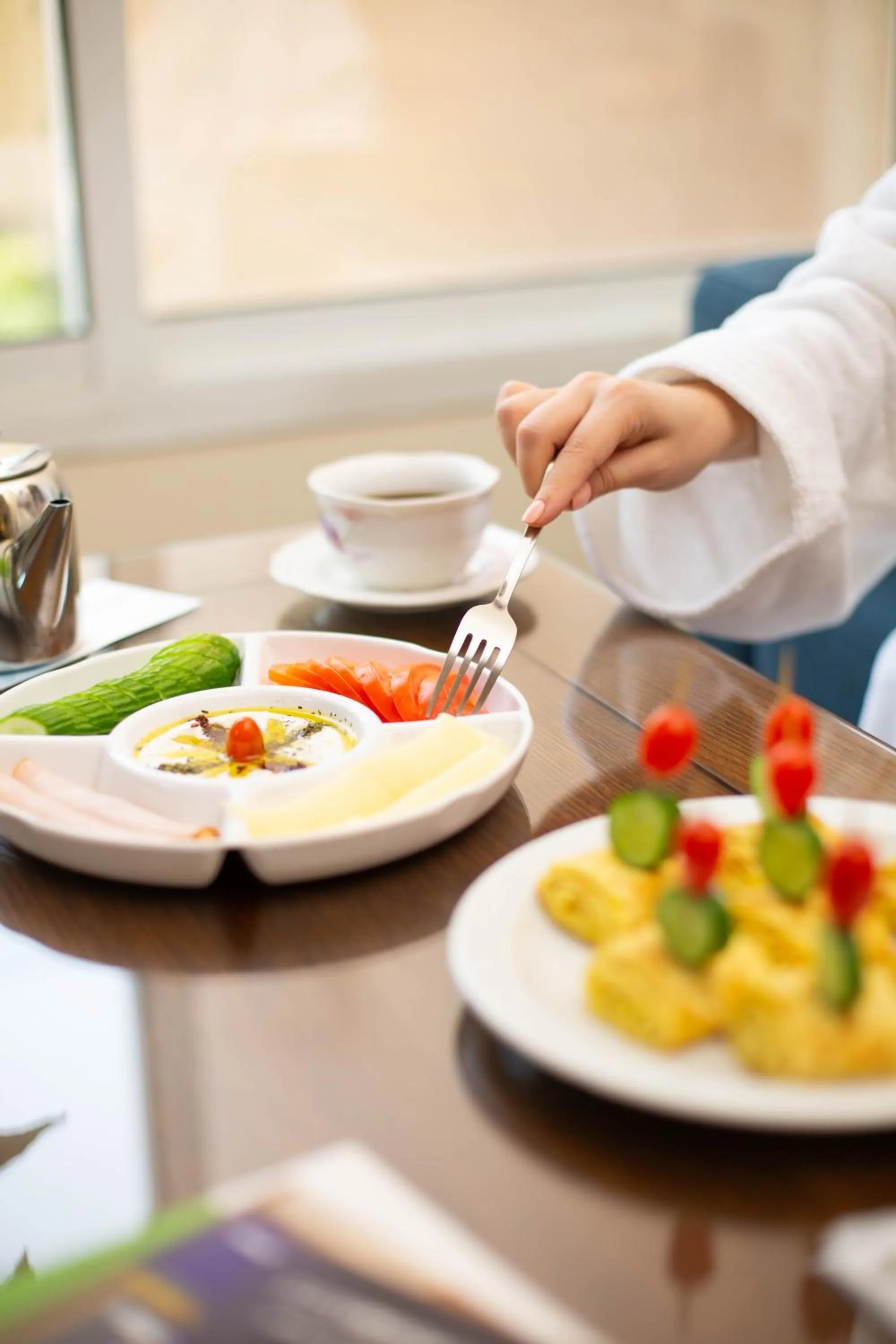 Food close-up in Cosmopolitan Hotel