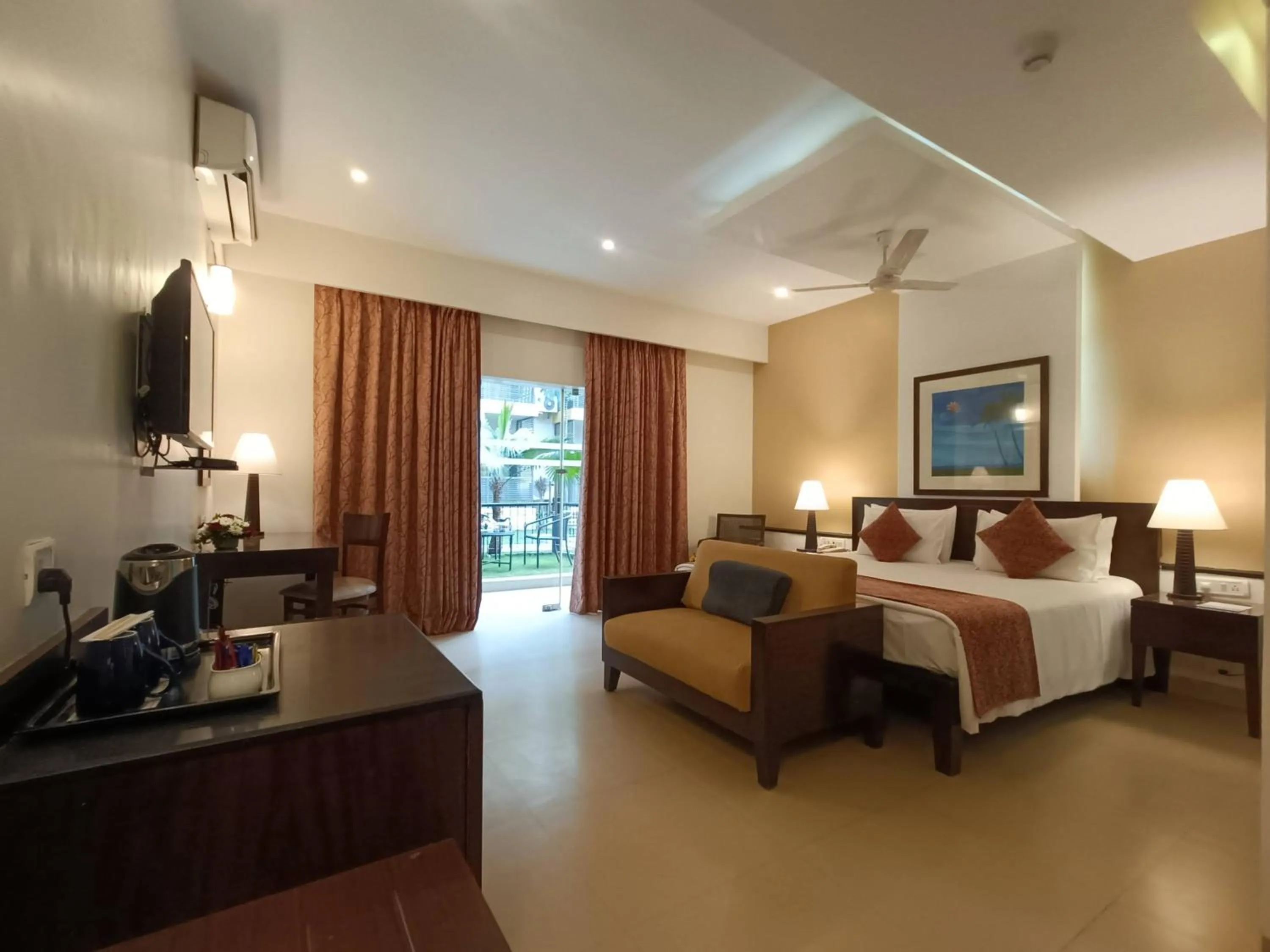 Bedroom, Bed in Kyriad Prestige Calangute Goa by OTHPL
