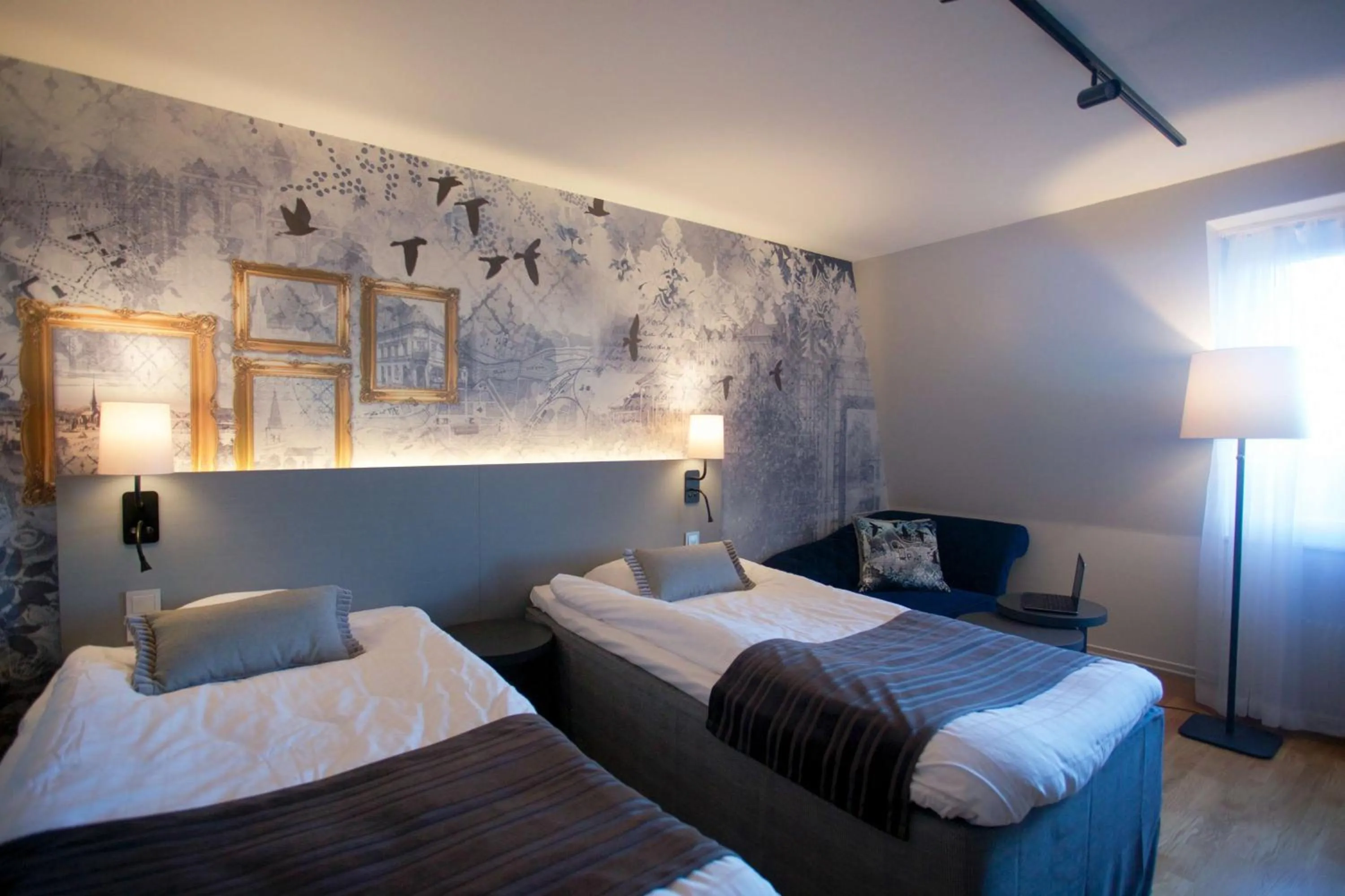 Bedroom, Bed in Scandic Winn