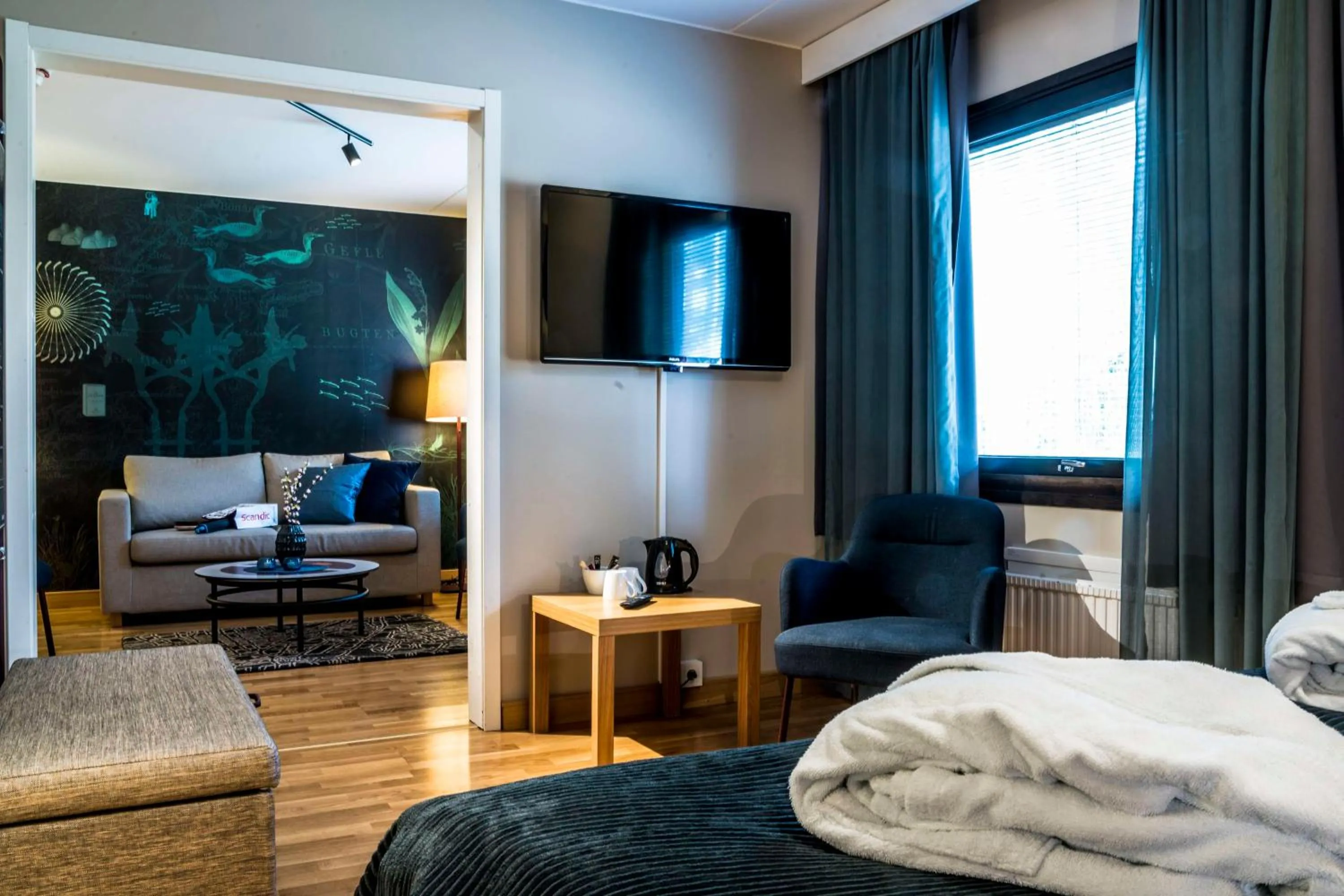 Bedroom, Bed in Scandic Gävle Väst