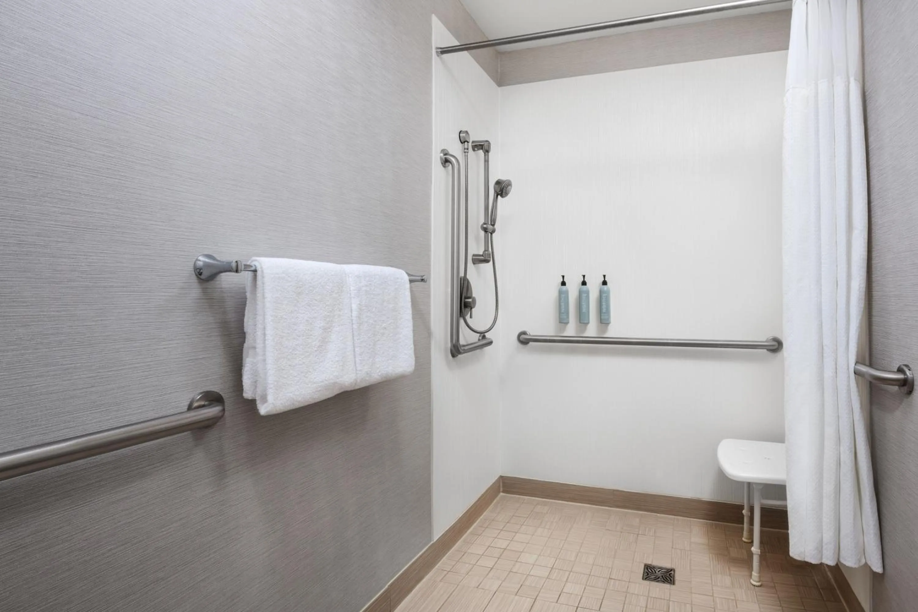 Bathroom in Courtyard by Marriott Anchorage Airport