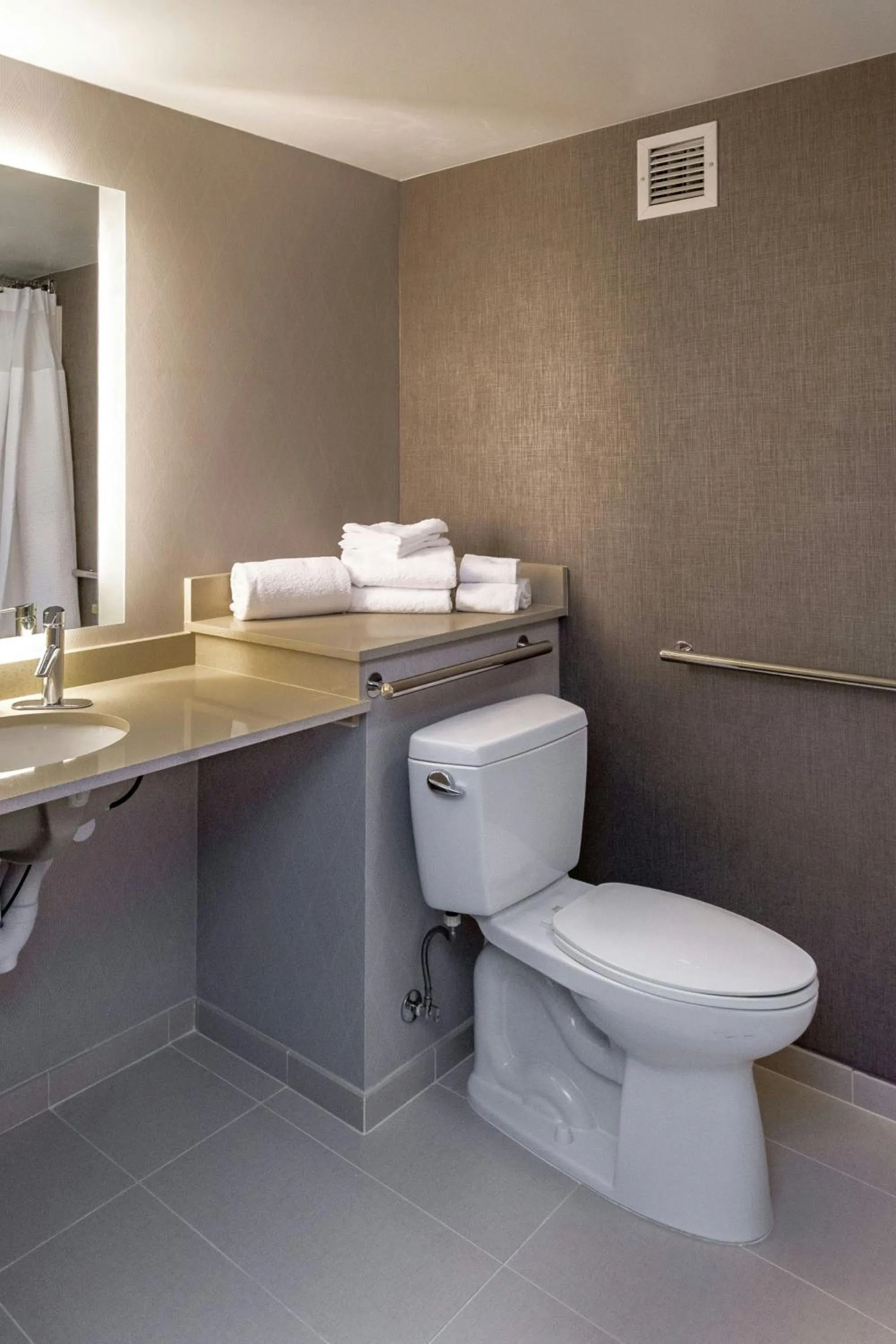 Bathroom in SpringHill Suites Anchorage Midtown