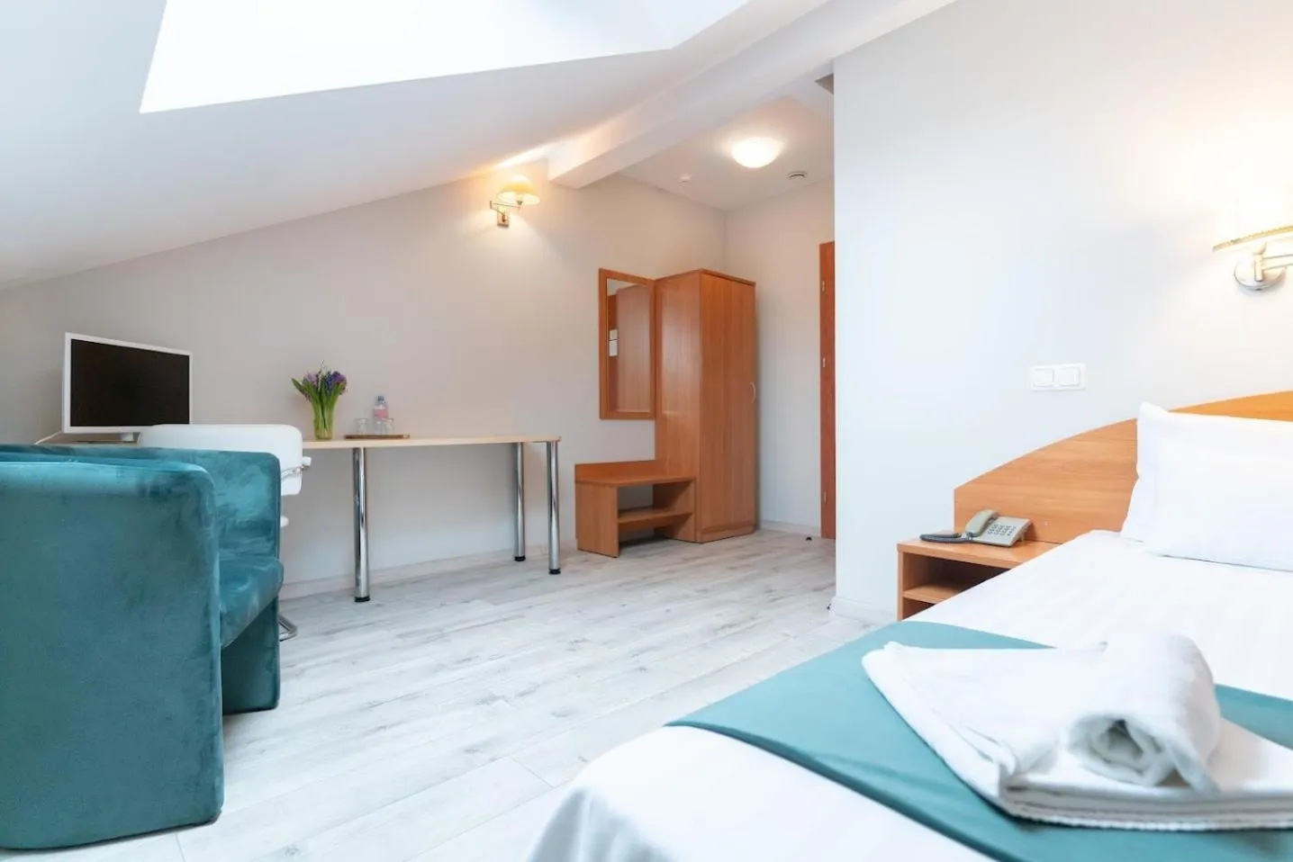 Bedroom, Bed in ARIBĖ Hotel Klaipėda, Free parking