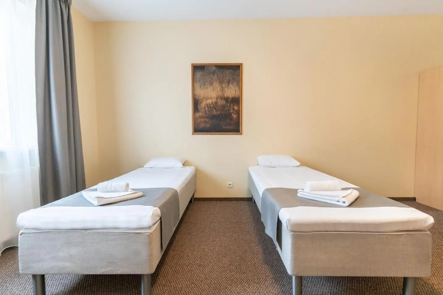 Seating area, Bed in ARIBĖ Hotel Klaipėda, Free parking