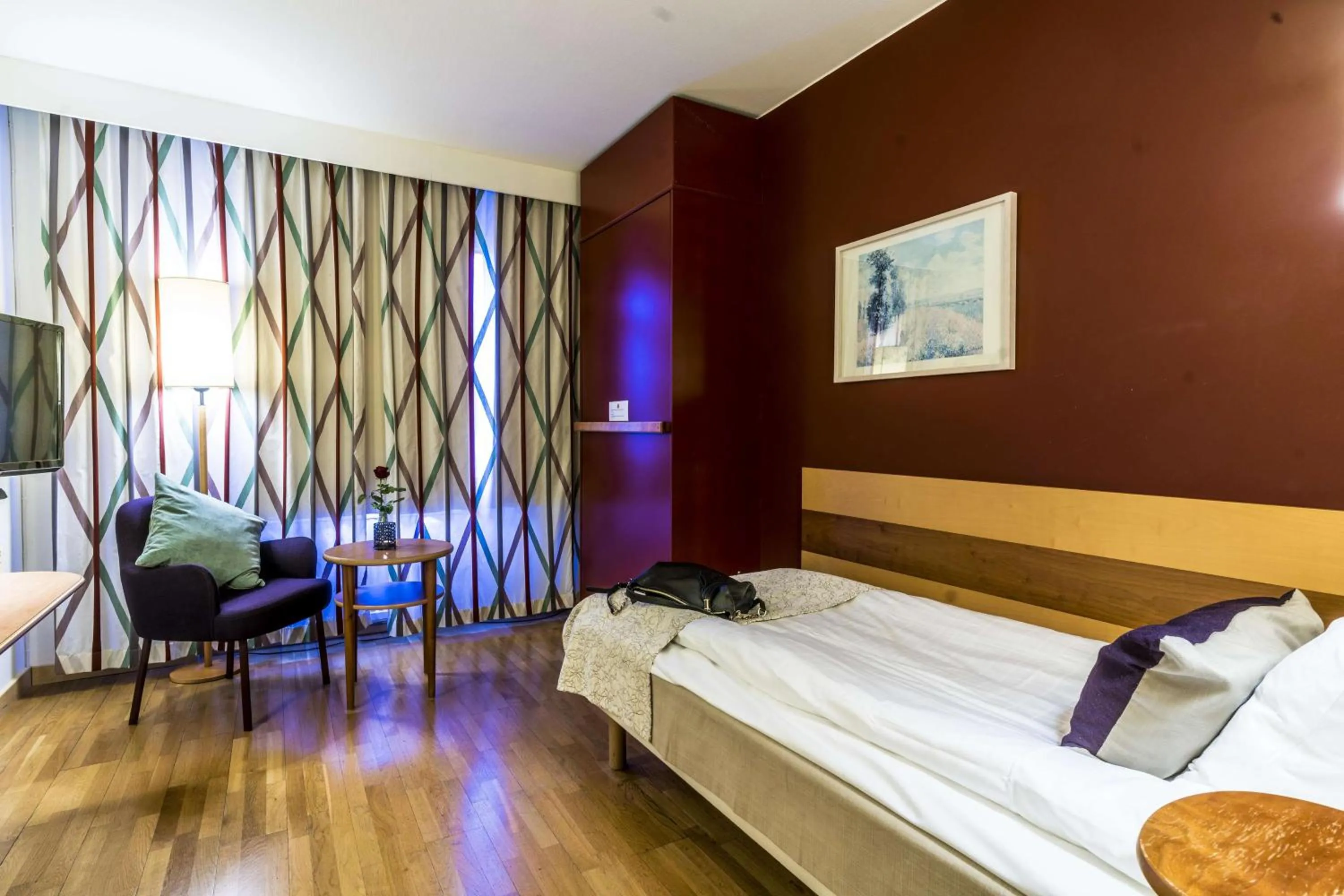 Bedroom, Bed in Scandic Portalen