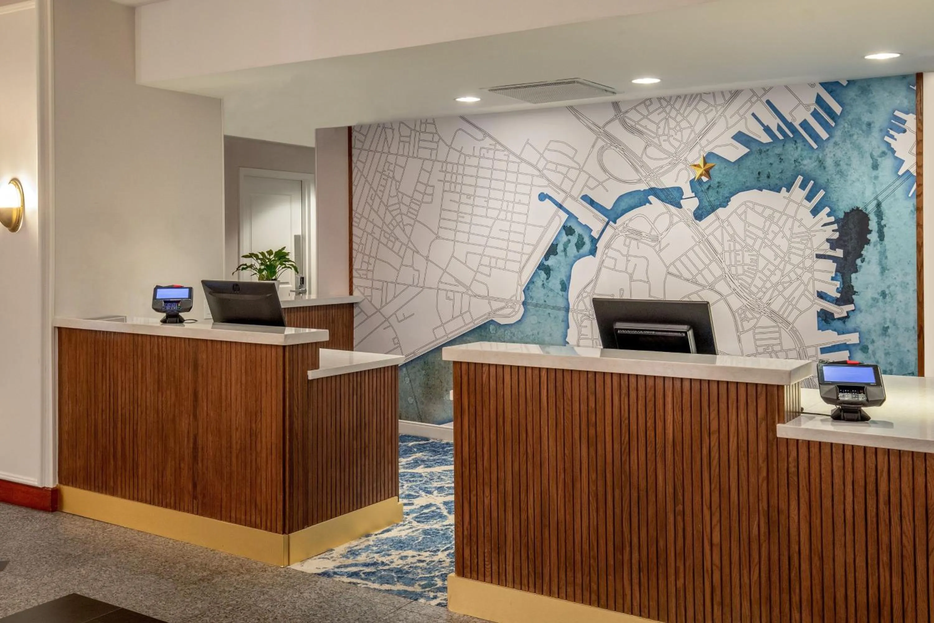 Lobby or reception in Residence Inn by Marriott Boston Harbor on Tudor Wharf
