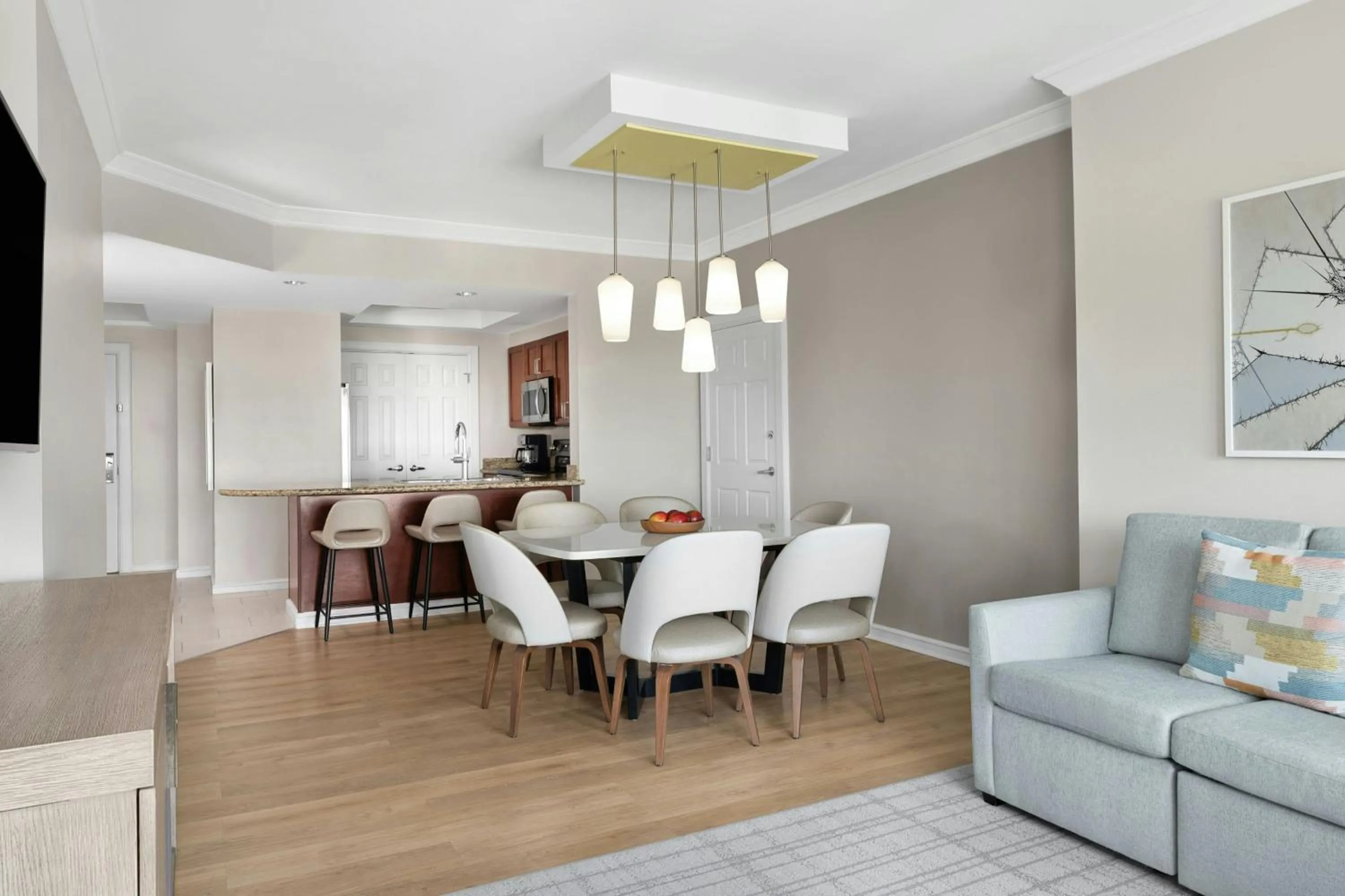 Living room in Marriott's BeachPlace Towers