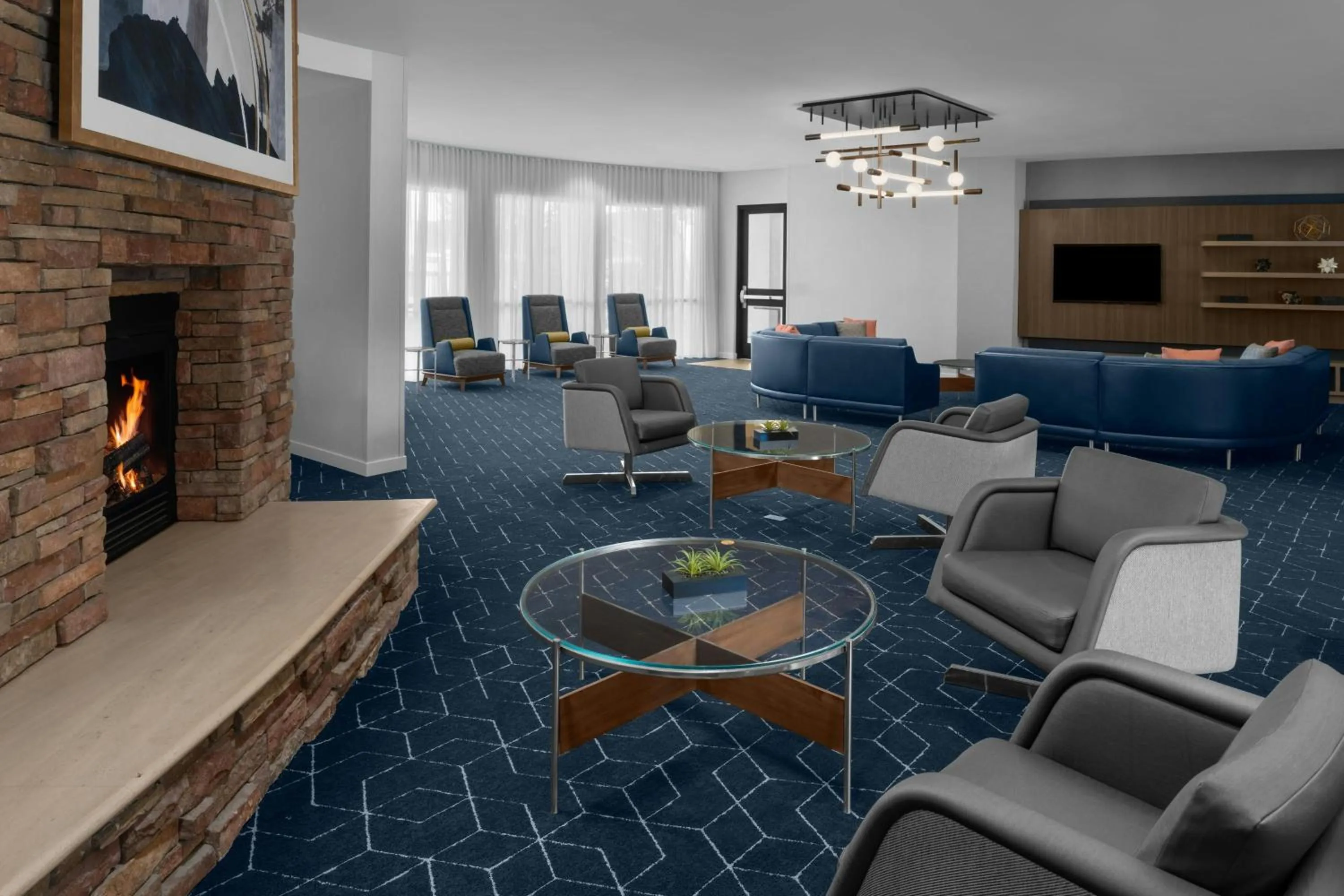 Lobby or reception in Courtyard by Marriott Santa Clarita Valencia