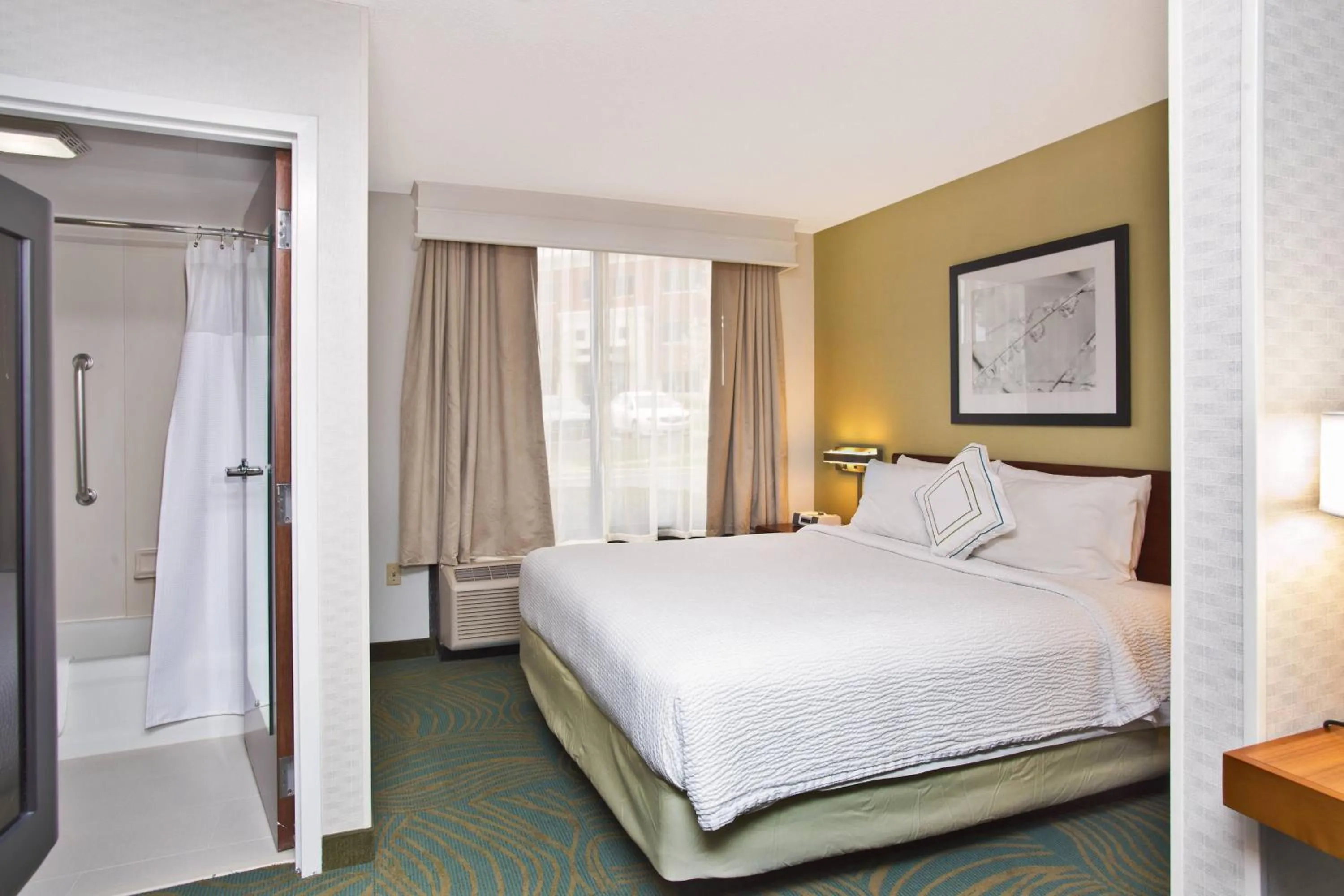 Bedroom, Bed in Springhill Suites by Marriott Chicago Elmhurst Oakbrook Area