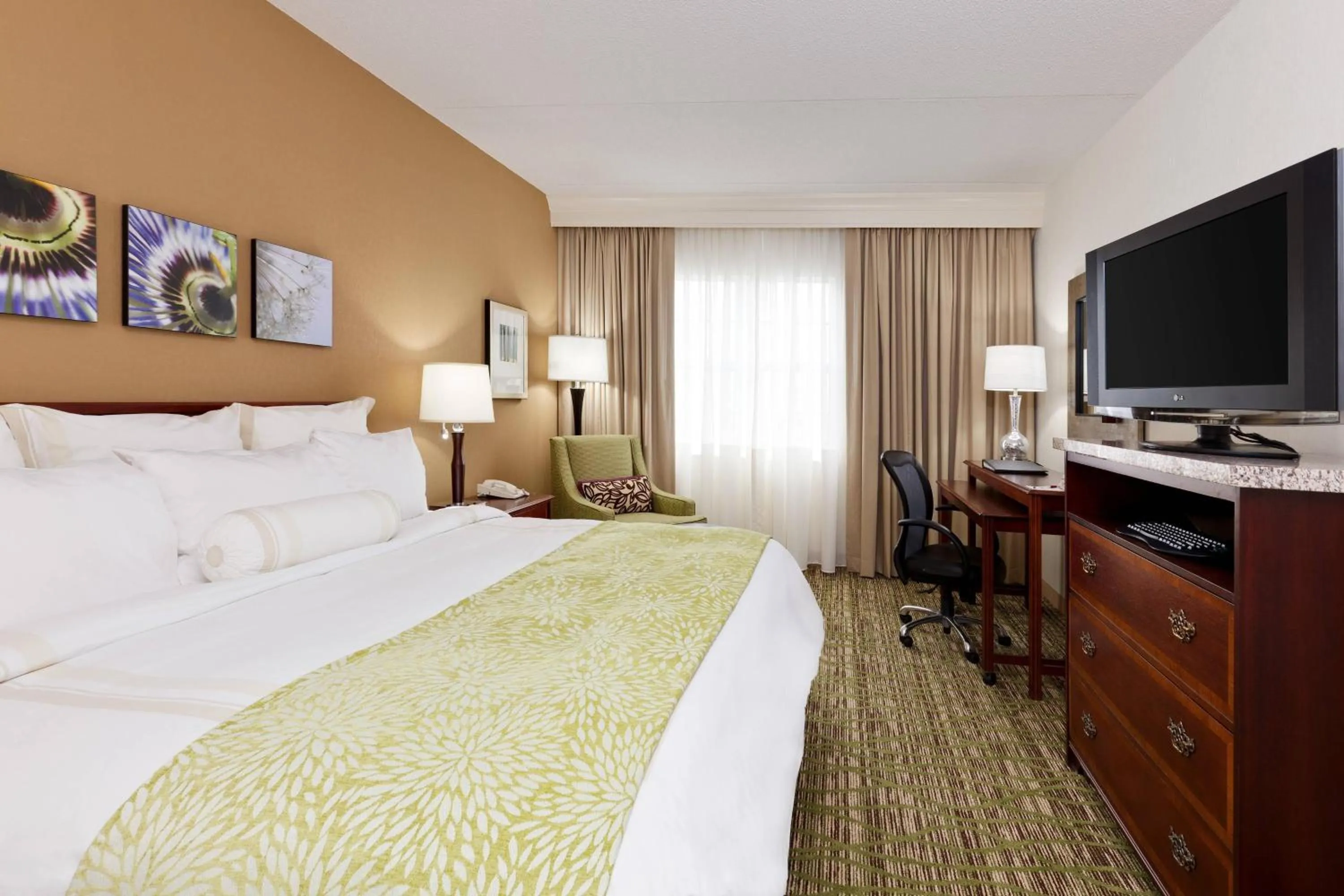 King Room with Roll-in Shower - Mobility and Hearing Accessible in Chicago Marriott Midway