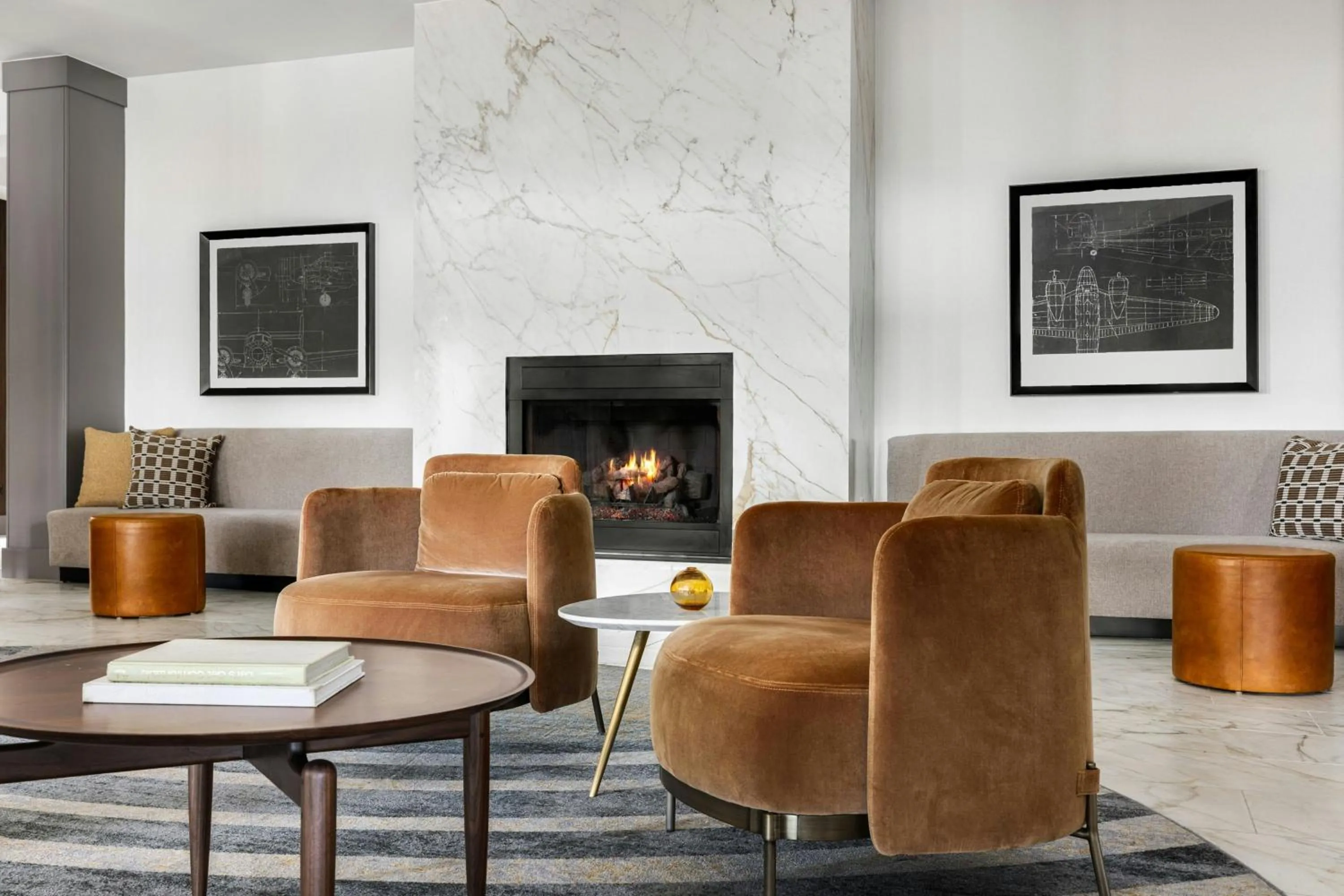 Lobby or reception in Chicago Marriott Midway