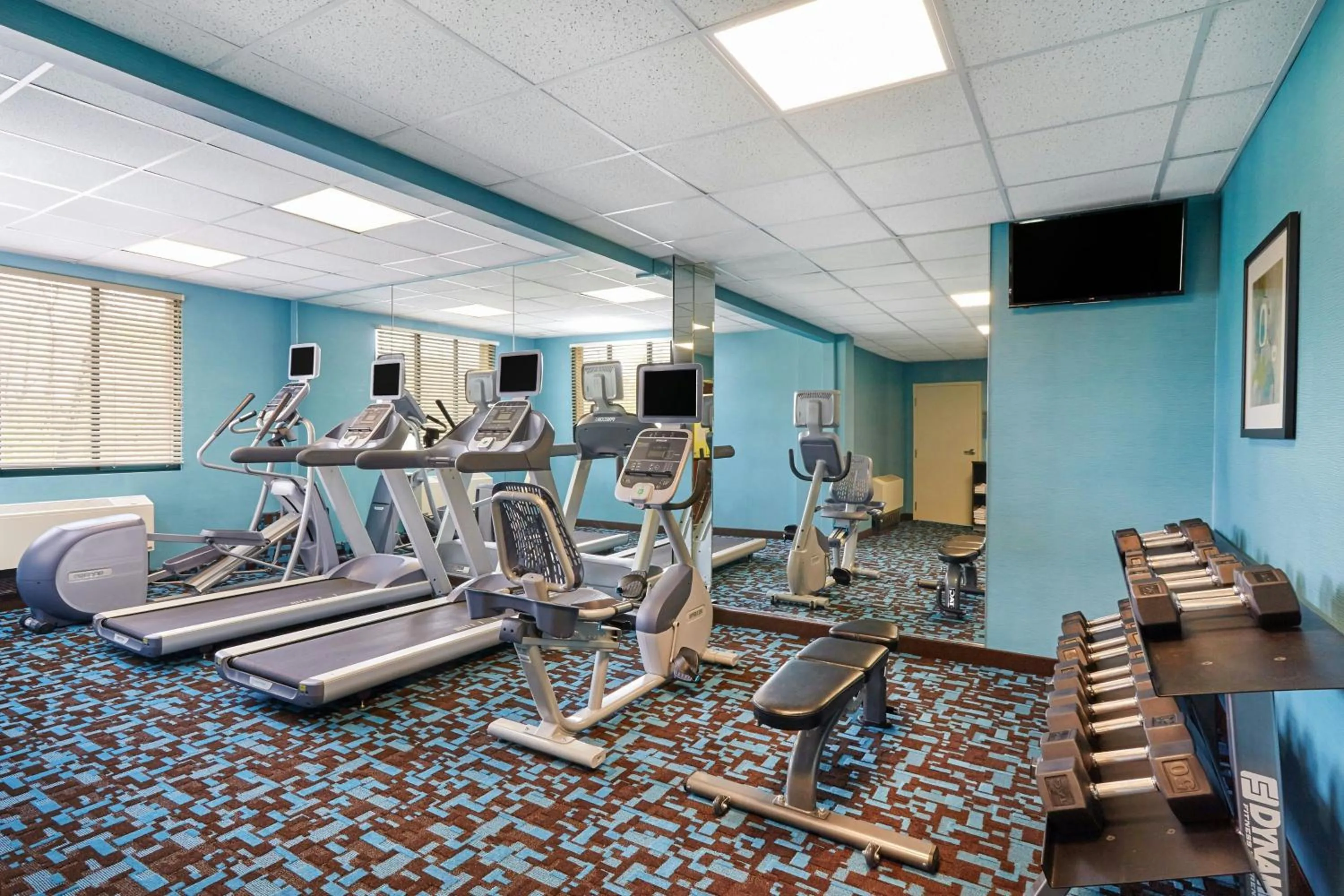 Fitness centre/facilities in Fairfield Inn and Suites Chicago Lombard