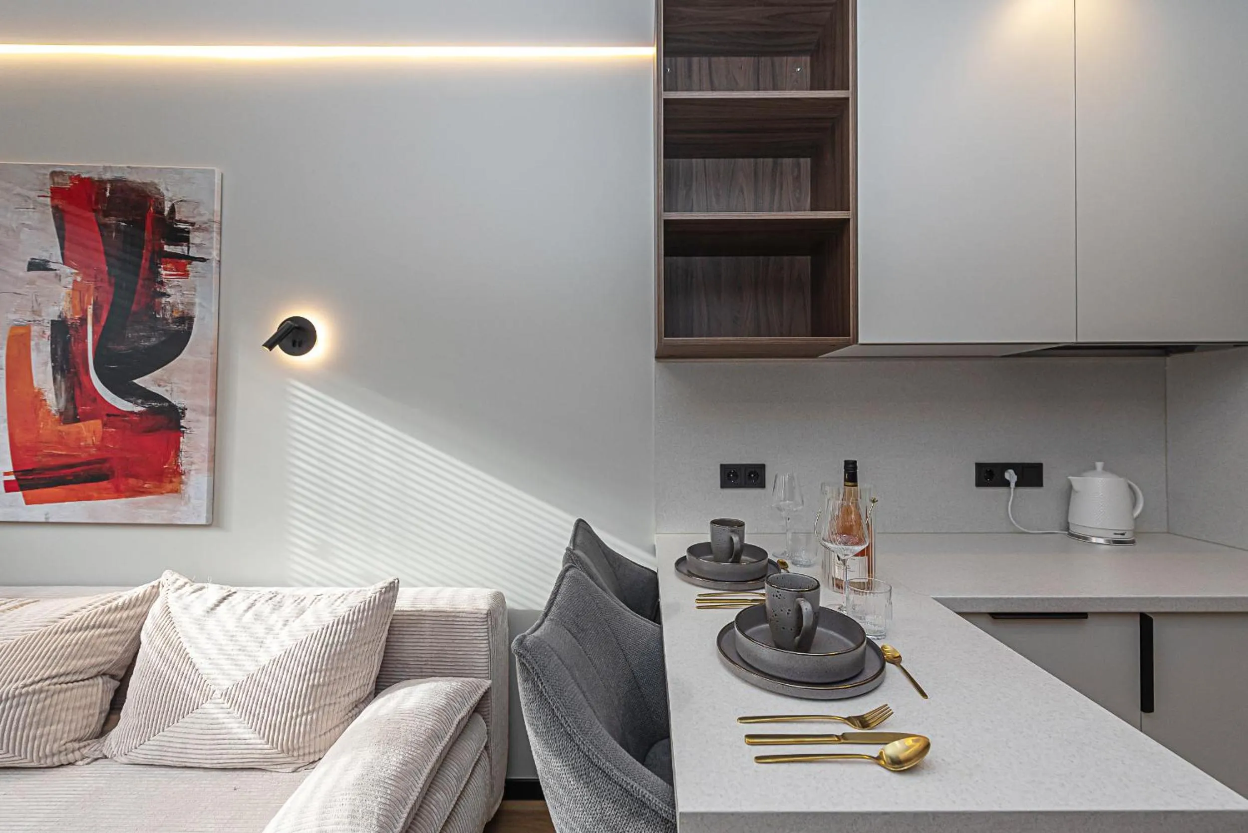 Seating area in Vilnius City Hotel