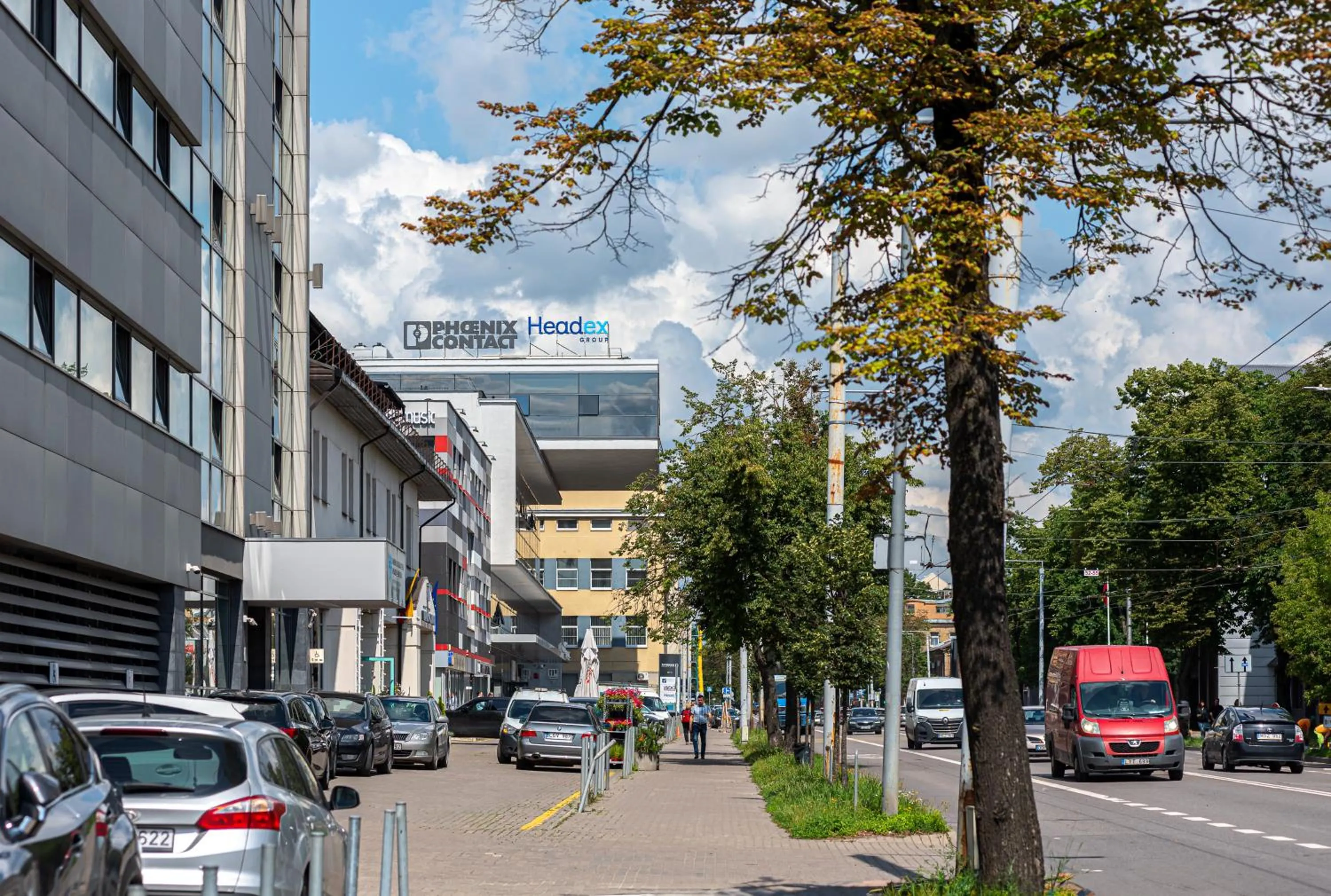 Street view in Vilnius City Hotel