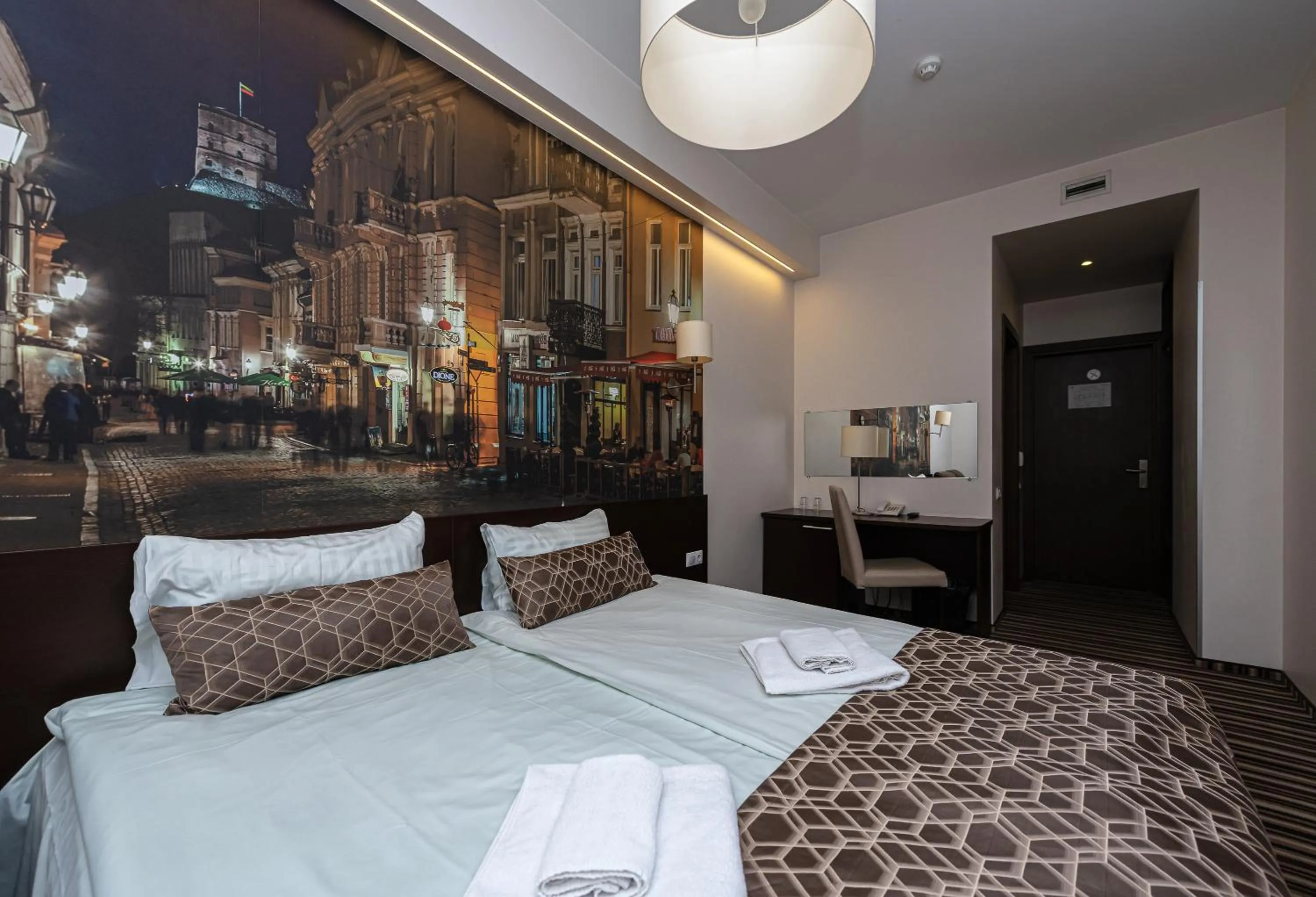 Bedroom, Bed in Vilnius City Hotel