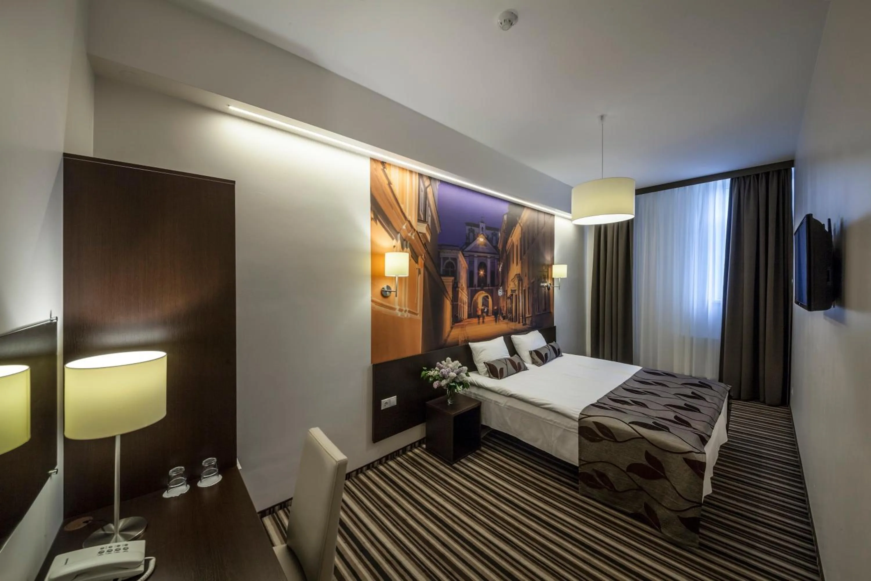 Bed in Vilnius City Hotel