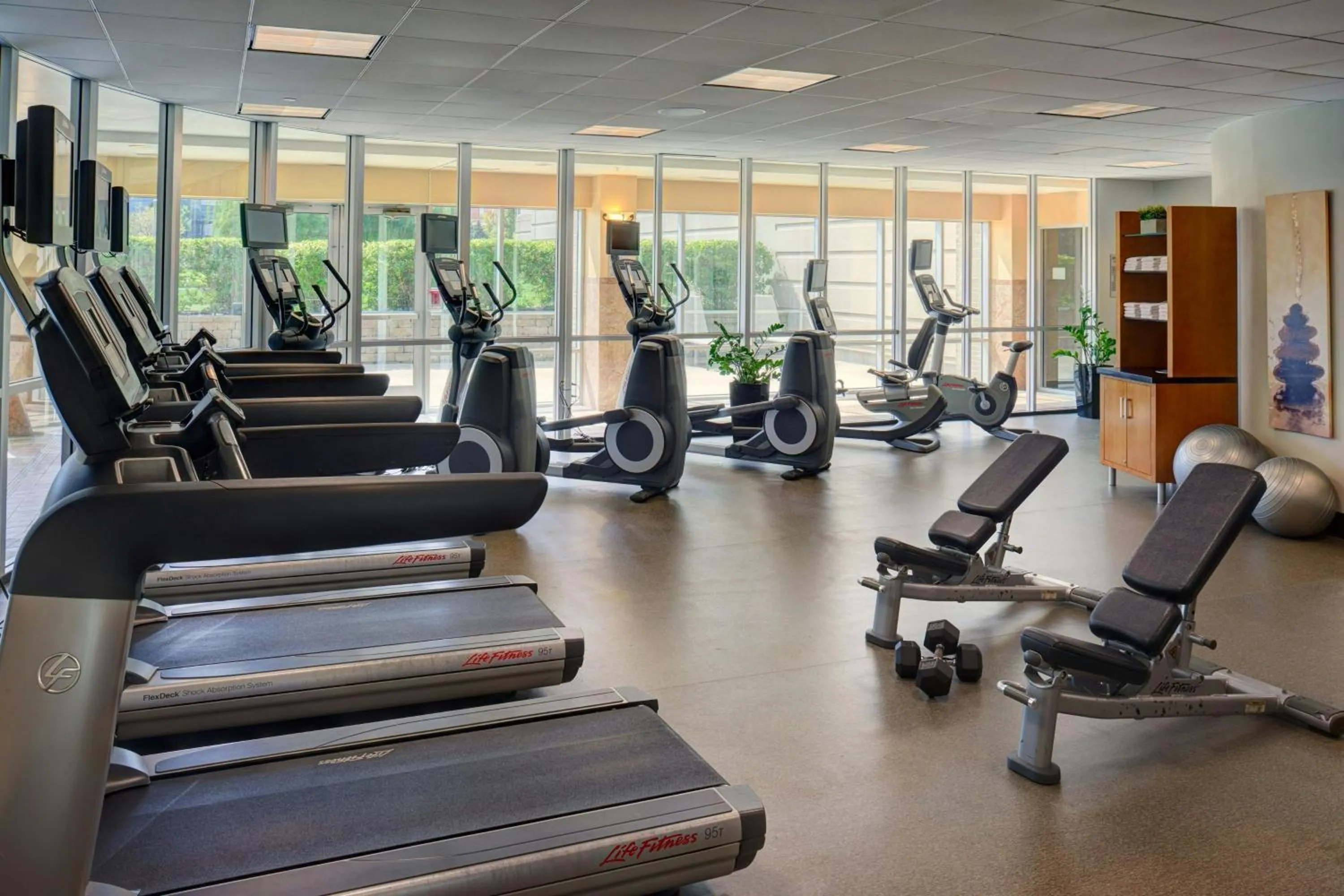 Fitness centre/facilities in Chicago Marriott Southwest at Burr Ridge