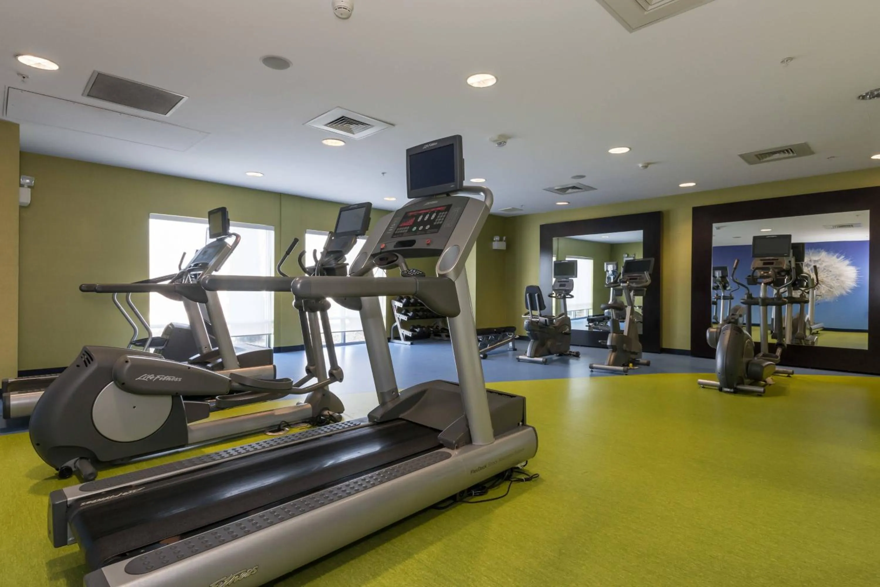 Fitness centre/facilities in SpringHill Suites by Marriott Charlotte Ballantyne