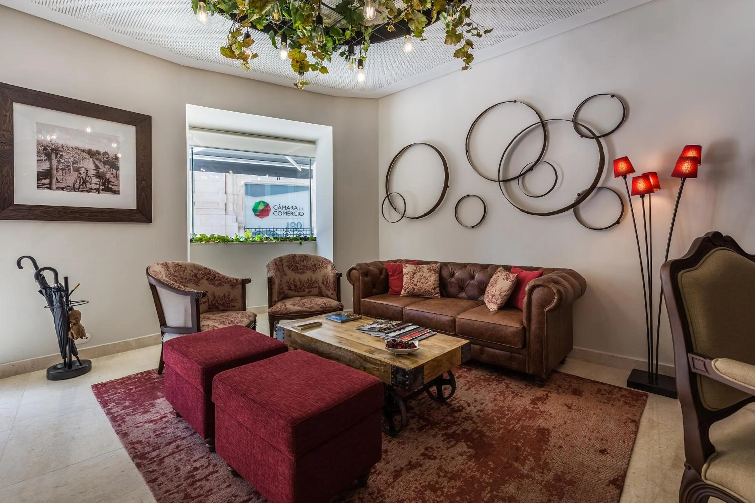 Living room in Lisbon Wine Hotel