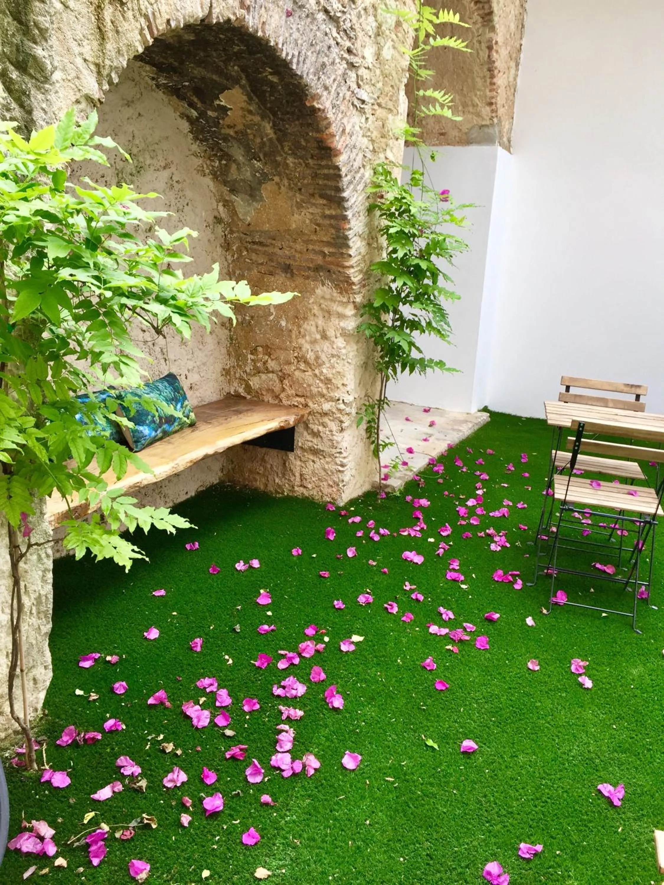 Patio in Lisbon Wine Hotel