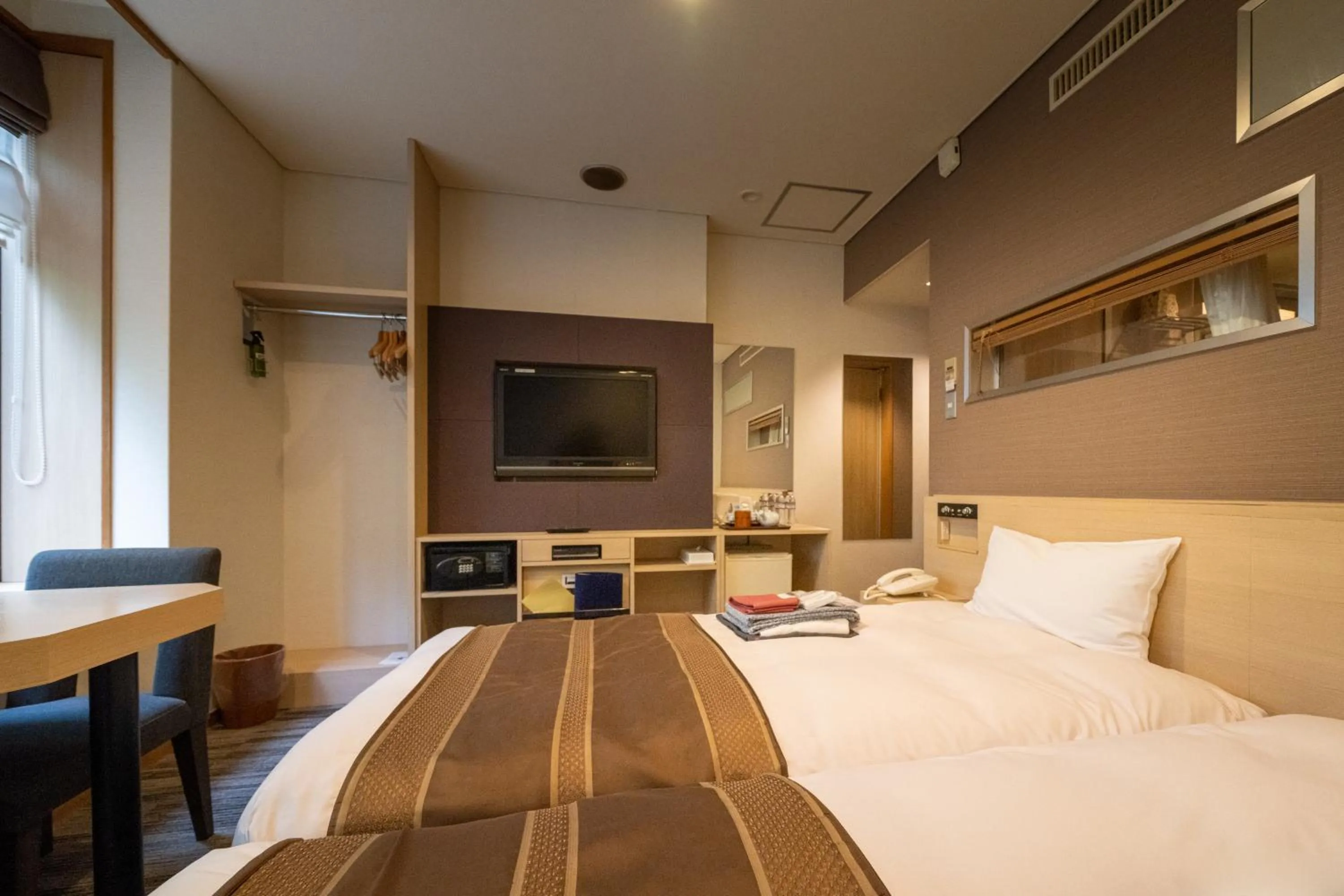 Bed in Miyajima Grand Hotel Arimoto