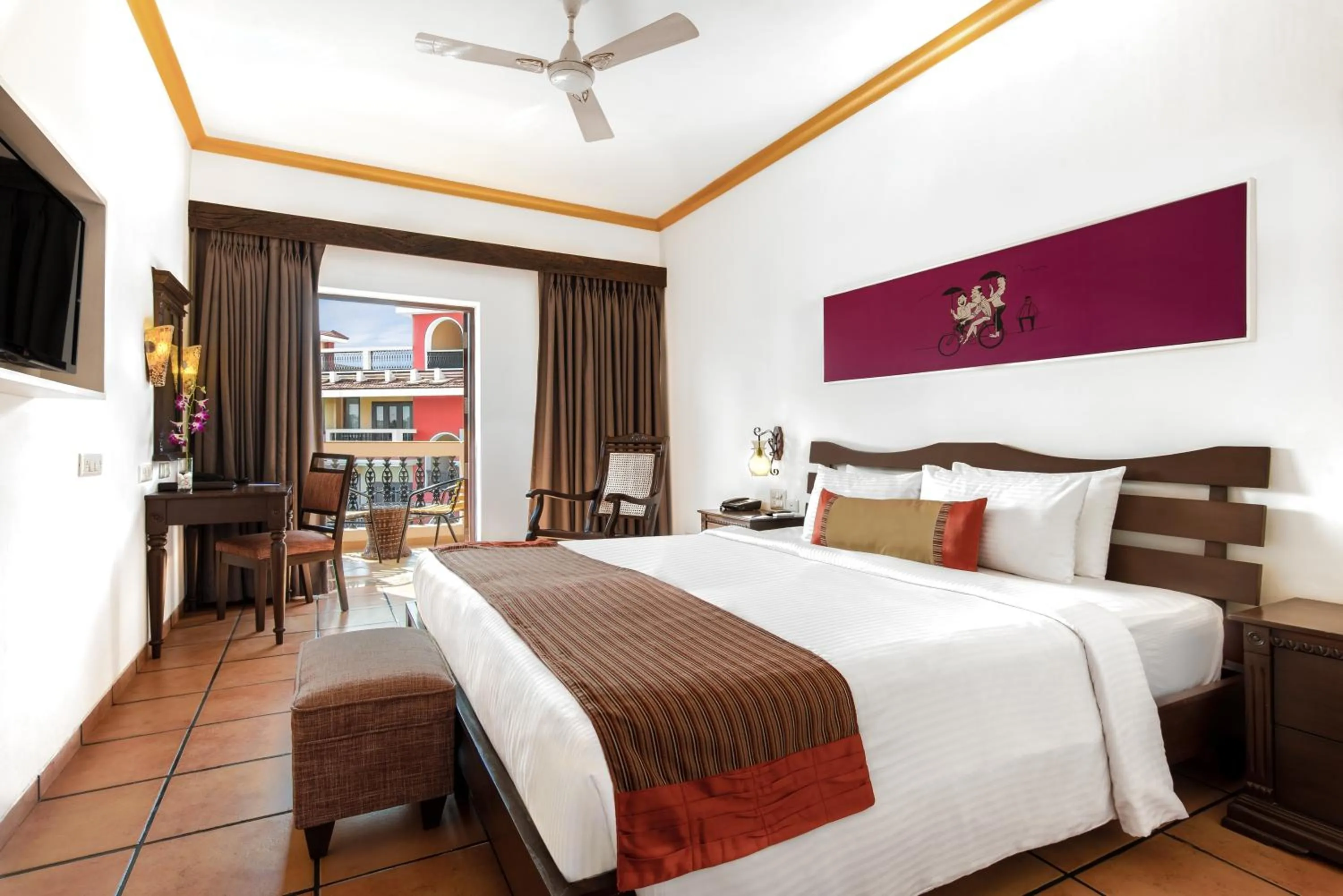 Bedroom, Bed in Lazy Lagoon, Baga A Lemon Tree Resort, Goa