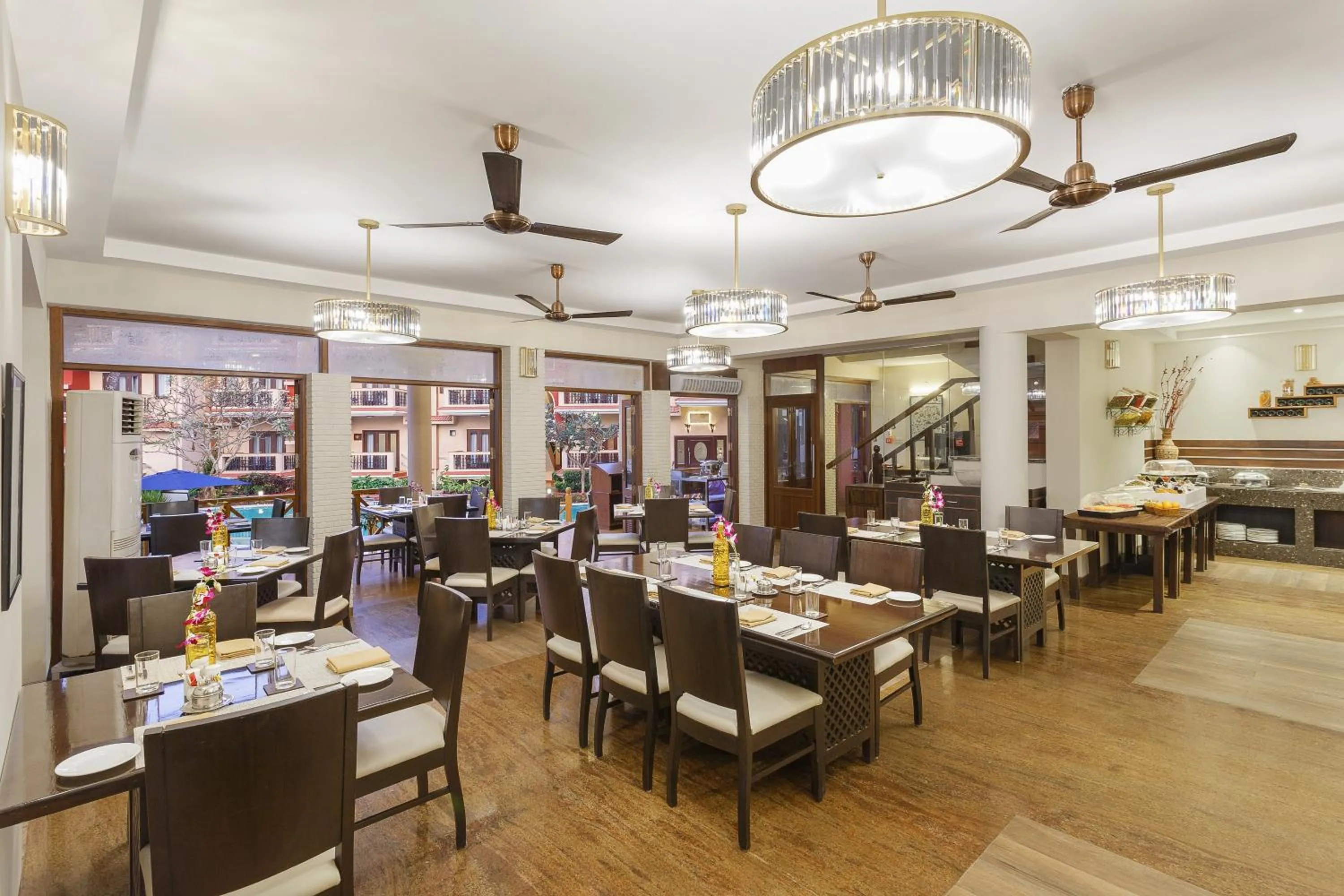 Seating area in Lazy Lagoon, Baga A Lemon Tree Resort, Goa