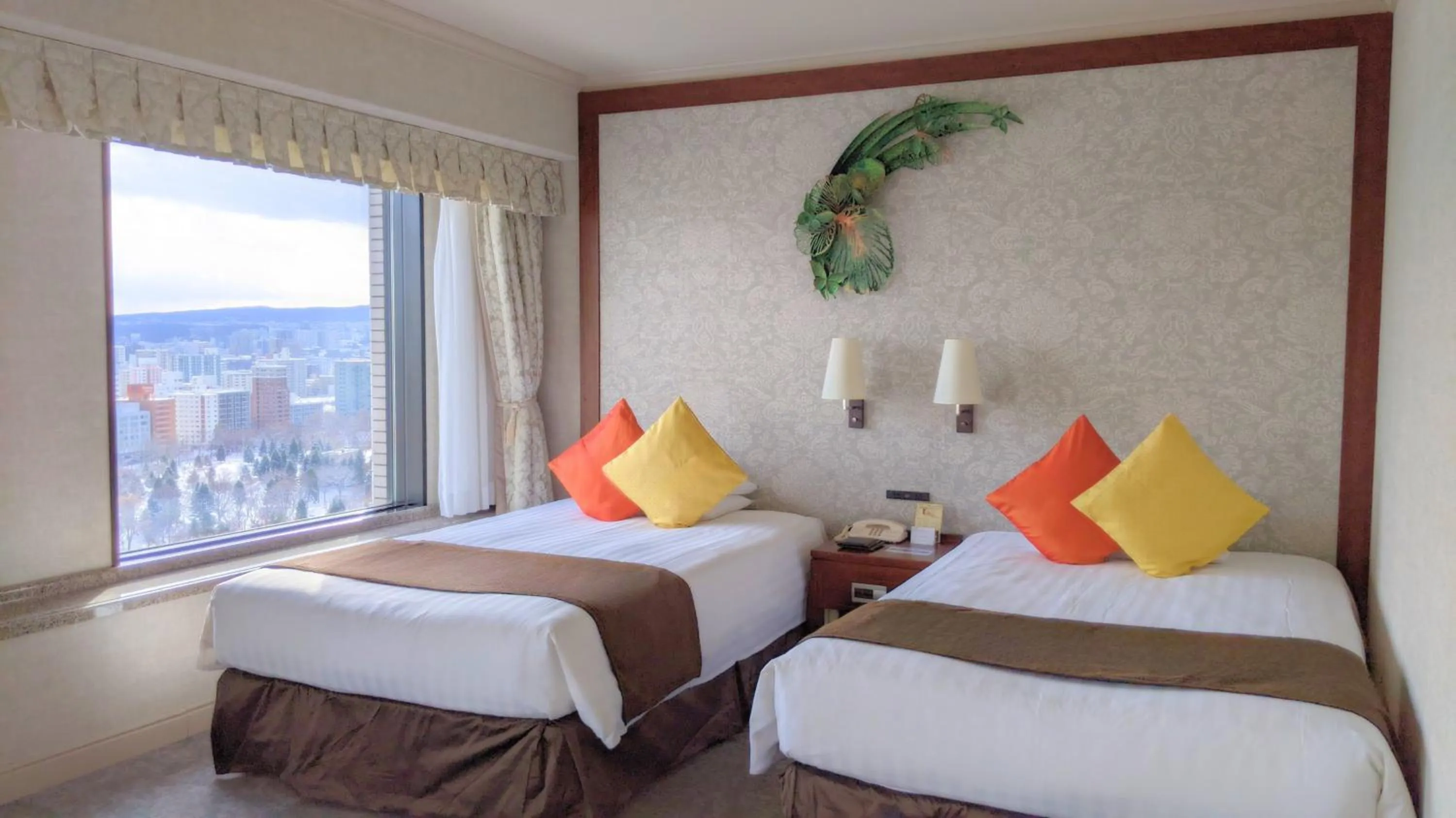 Bed in Premier Hotel Nakajima Park Sapporo