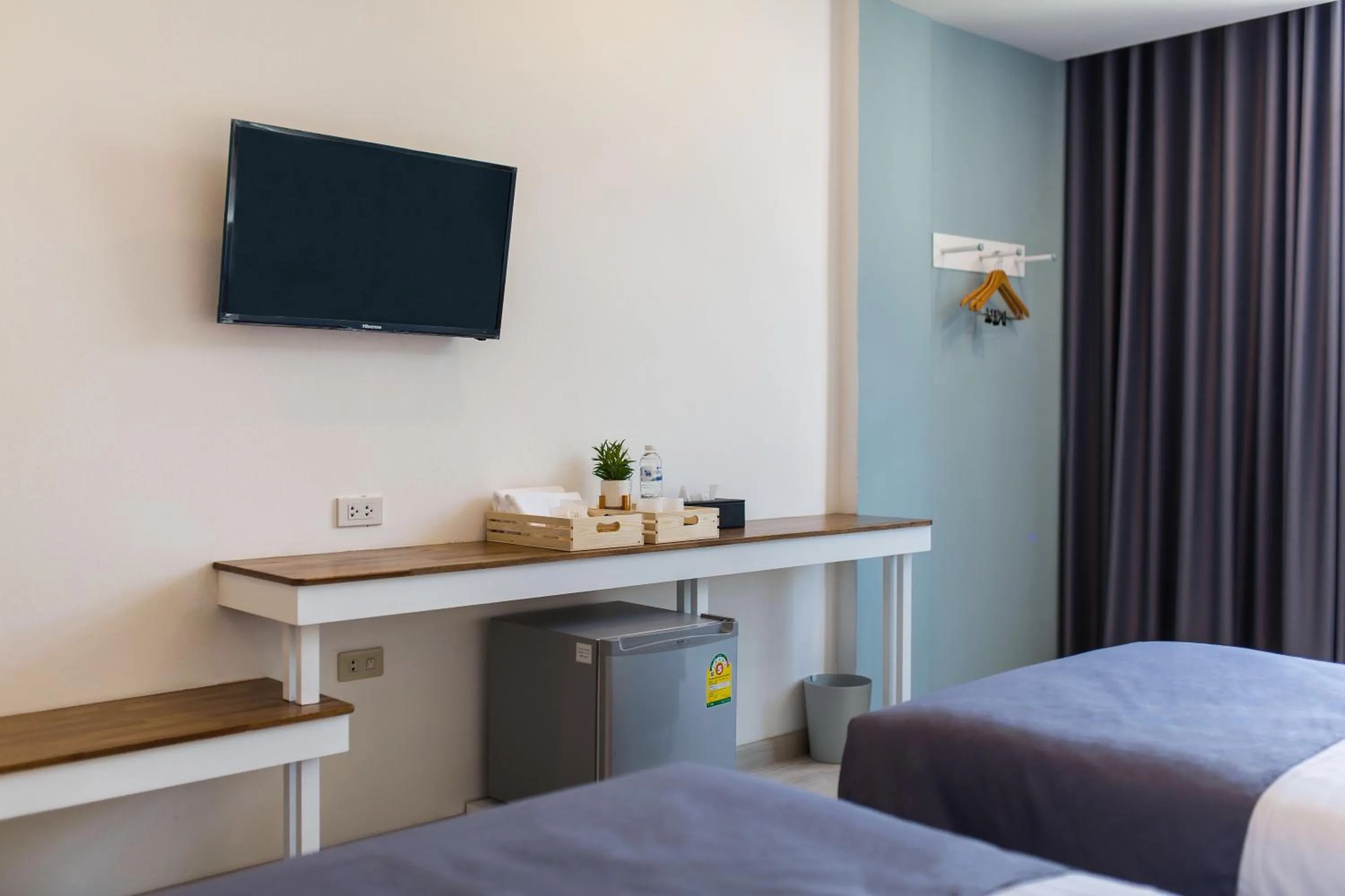 TV and multimedia, Bed in At the Train Chiang Mai Hotel