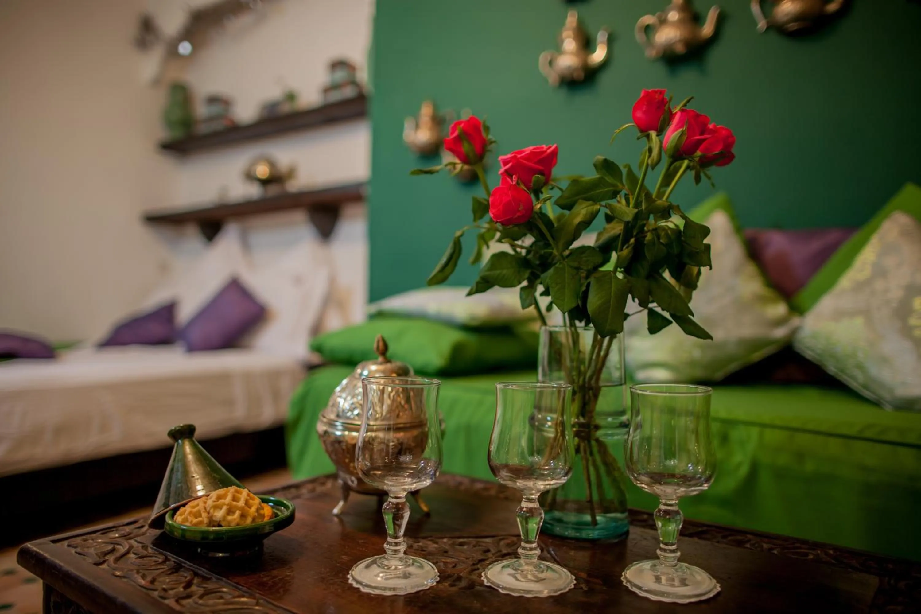 Photo of the whole room, Bed in Riad Houdou