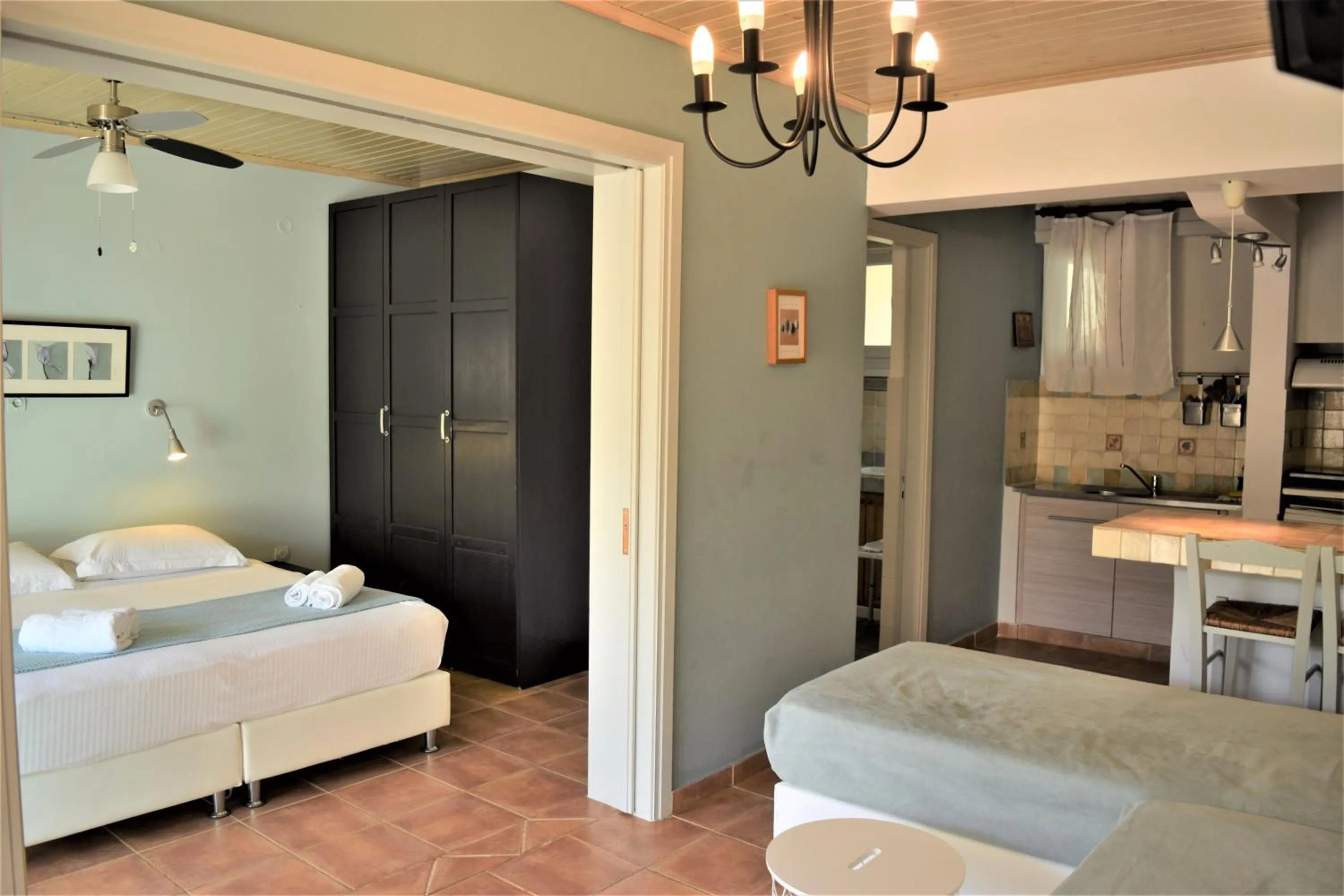 Living room in Simatos αpARTments & Studios