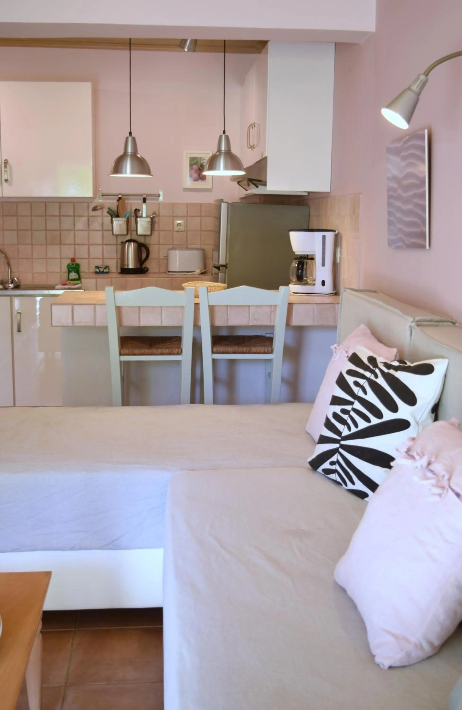 Living room in Simatos αpARTments & Studios