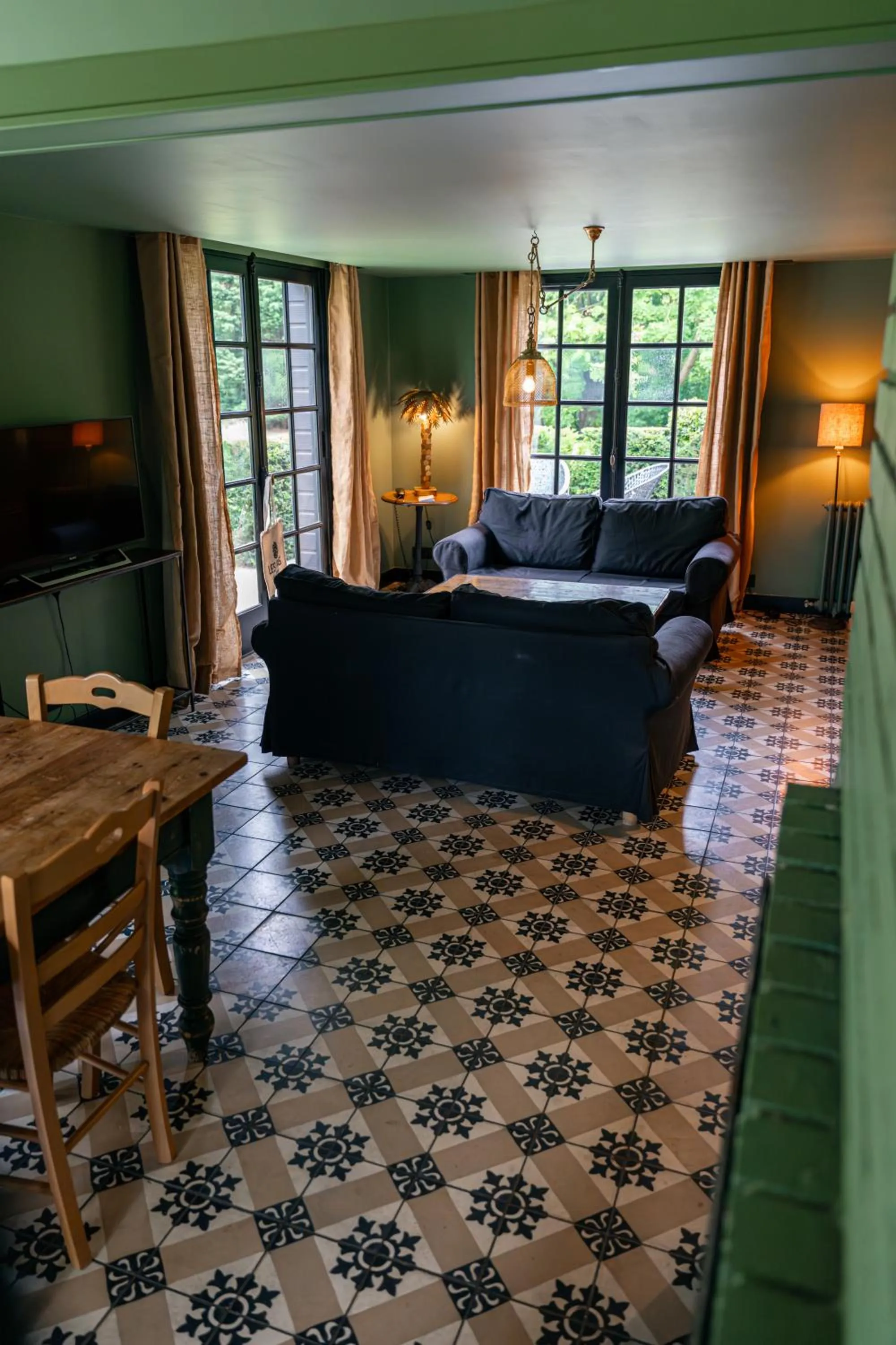 Living room, Bed in Les Pins de César - La campagne d'Etretat