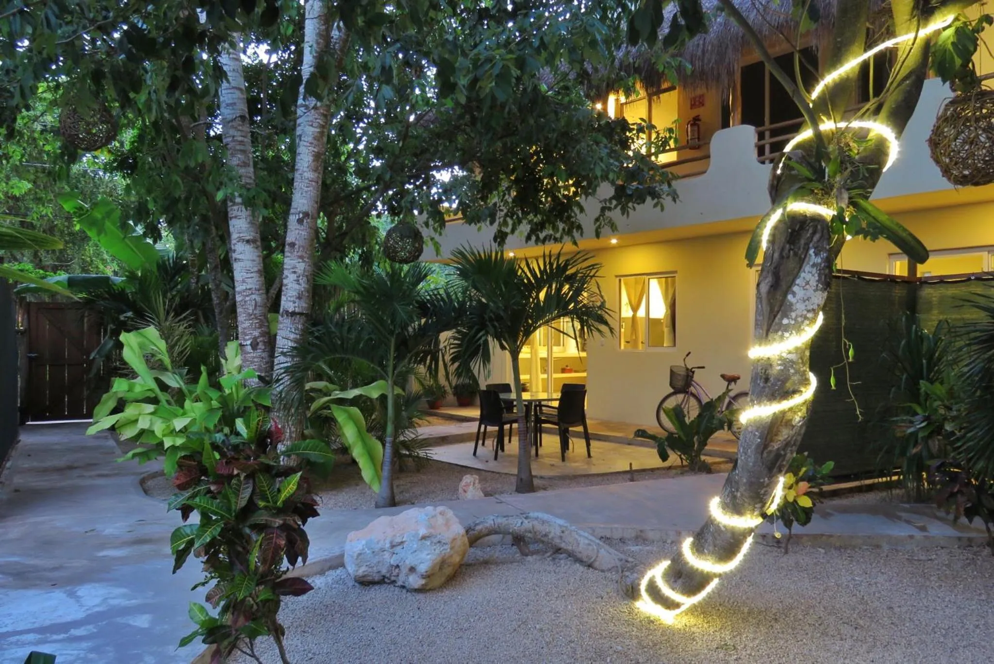Patio in Hotel & Suites Oasis Bacalar