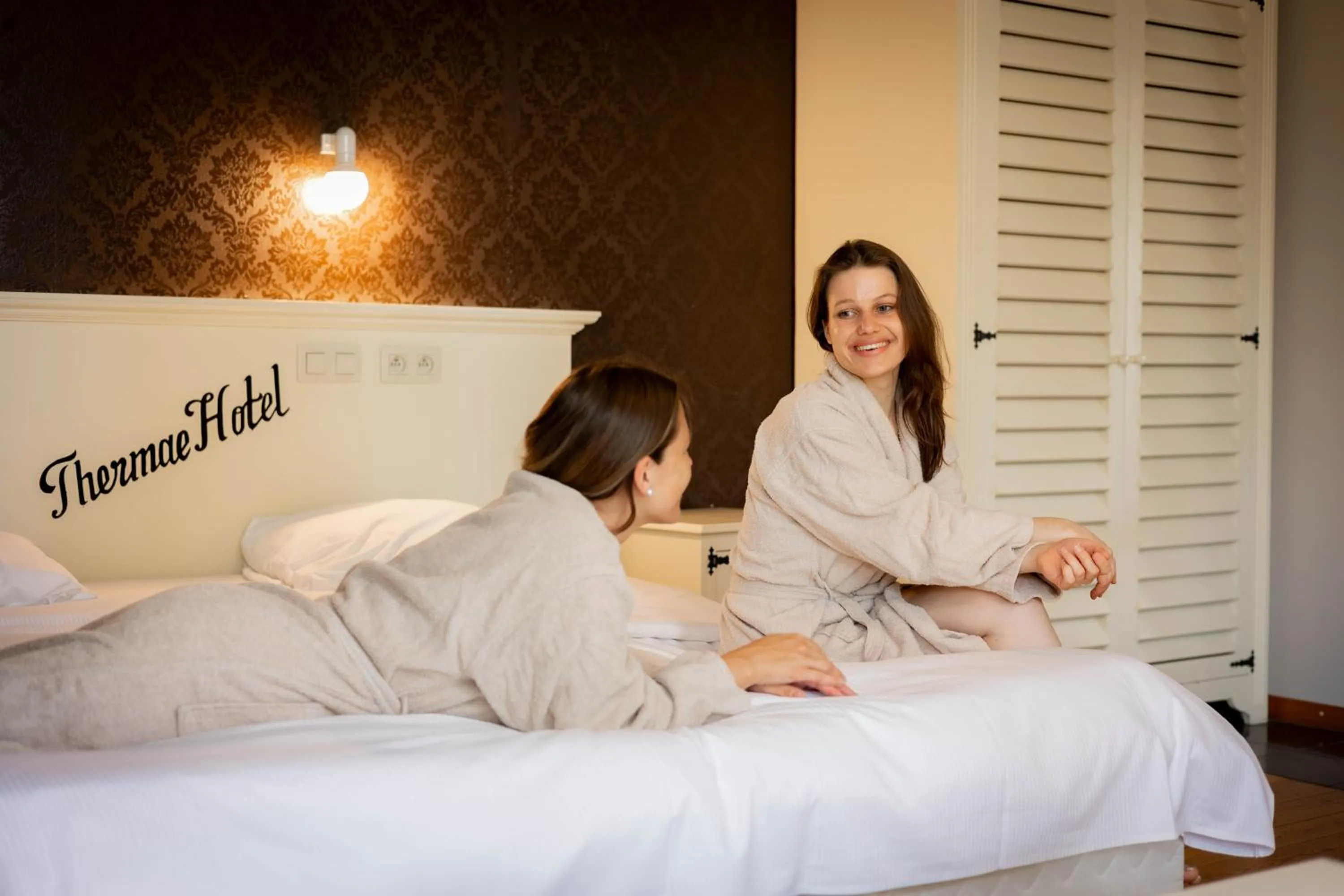 Bed in Thermae Grimbergen Hotel