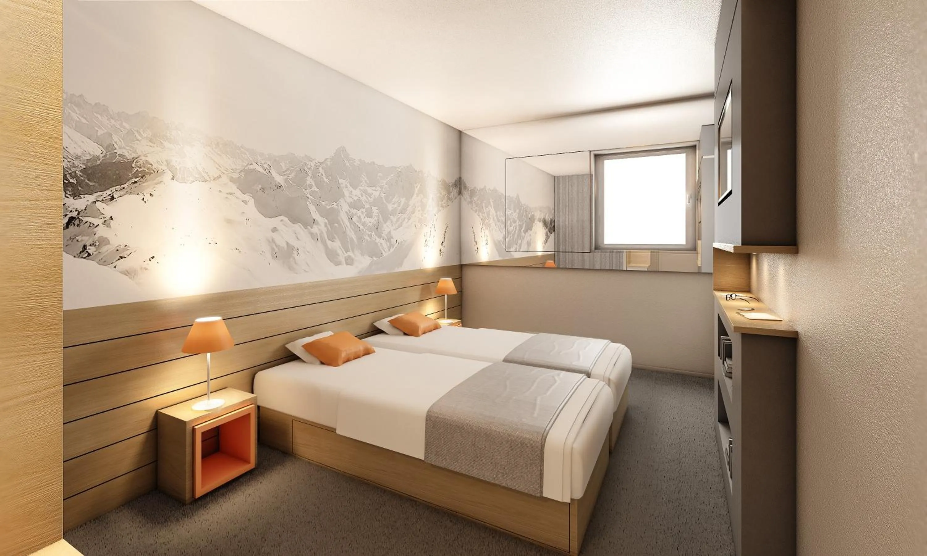 Bedroom, Bed in Hôtel Club MMV Les Brévières