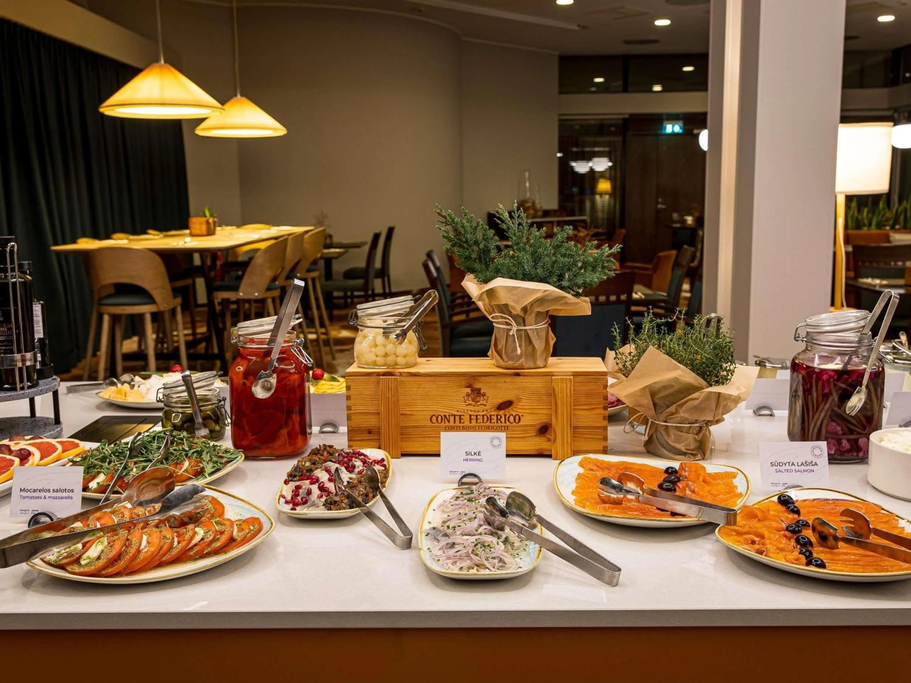 Breakfast in Mercure Palanga Vanagupe Resort & SPA