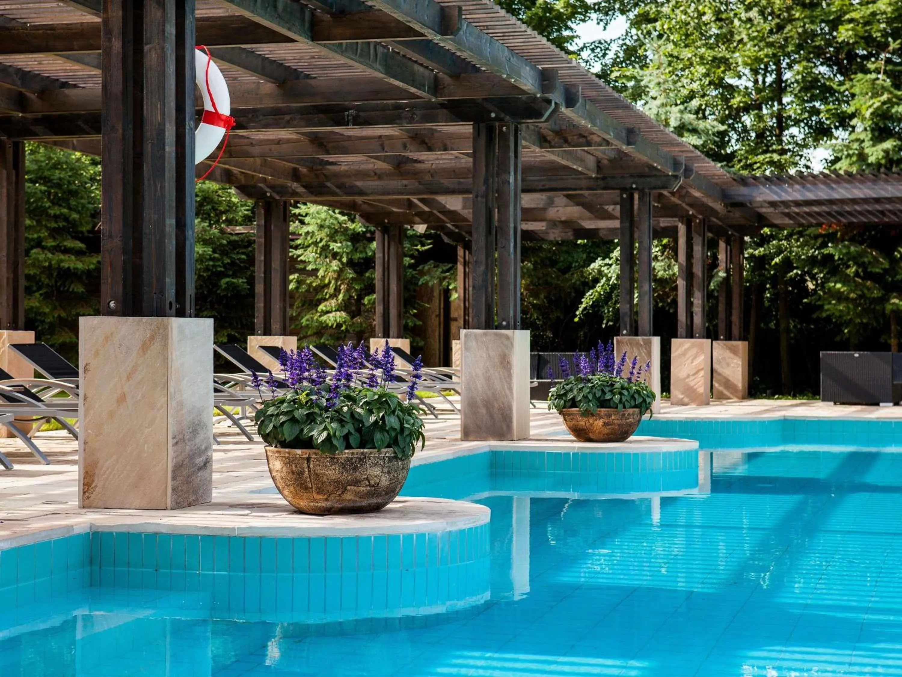 Pool view in Mercure Palanga Vanagupe Resort & SPA