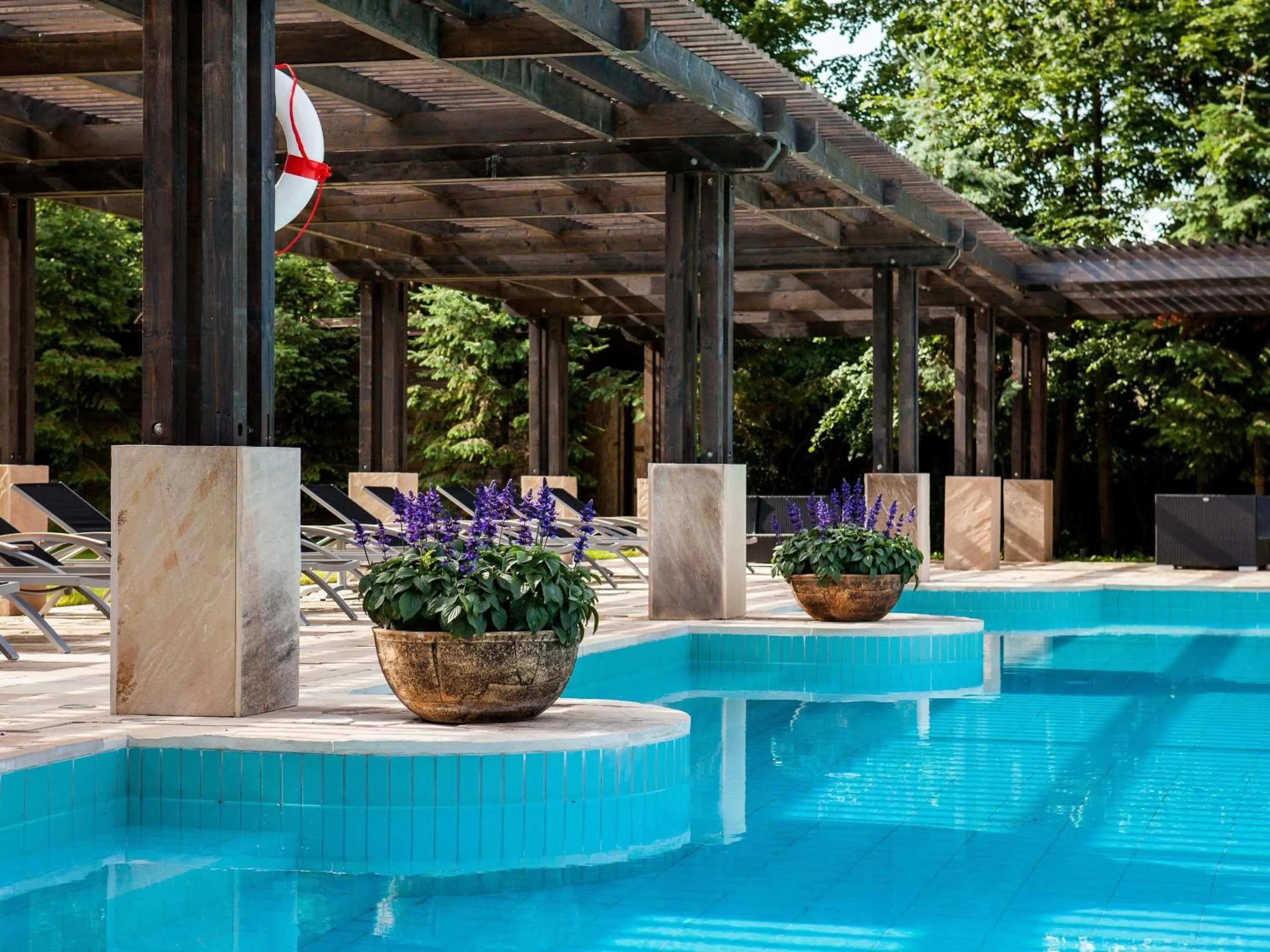 Pool view in Mercure Palanga Vanagupe Resort & SPA