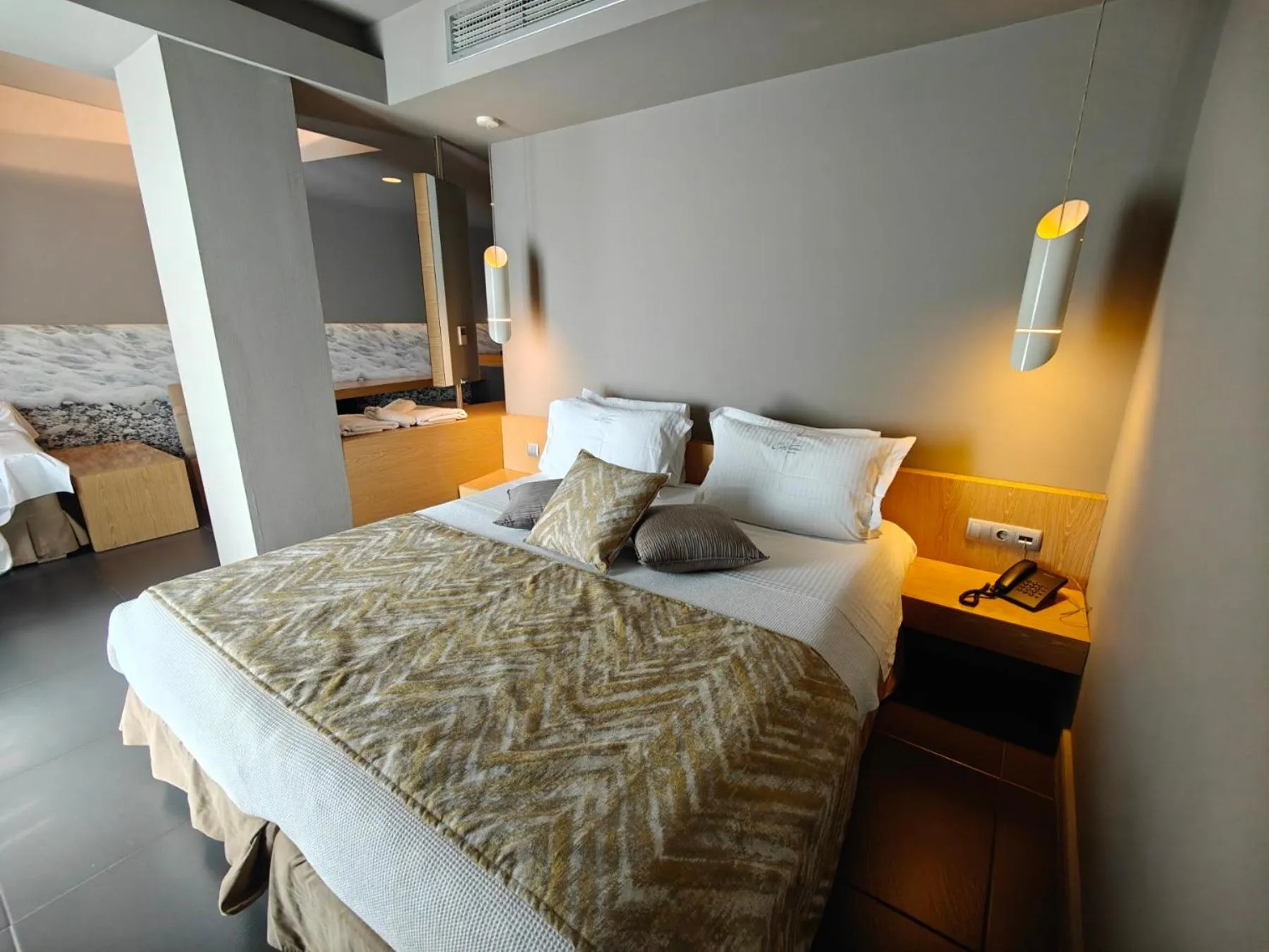 Bed in Elysion Hotel