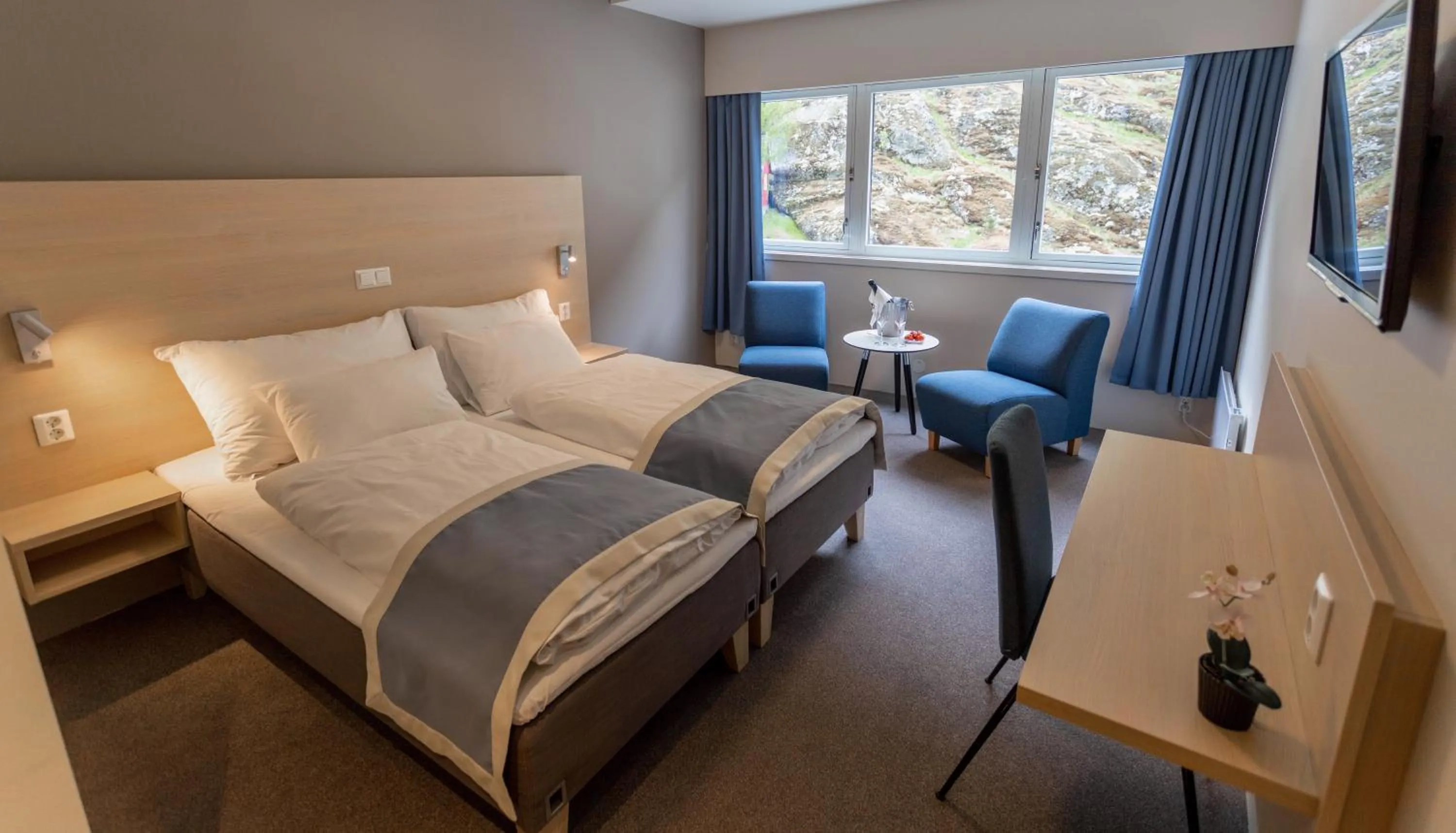 Bed in Lærdal Hotel