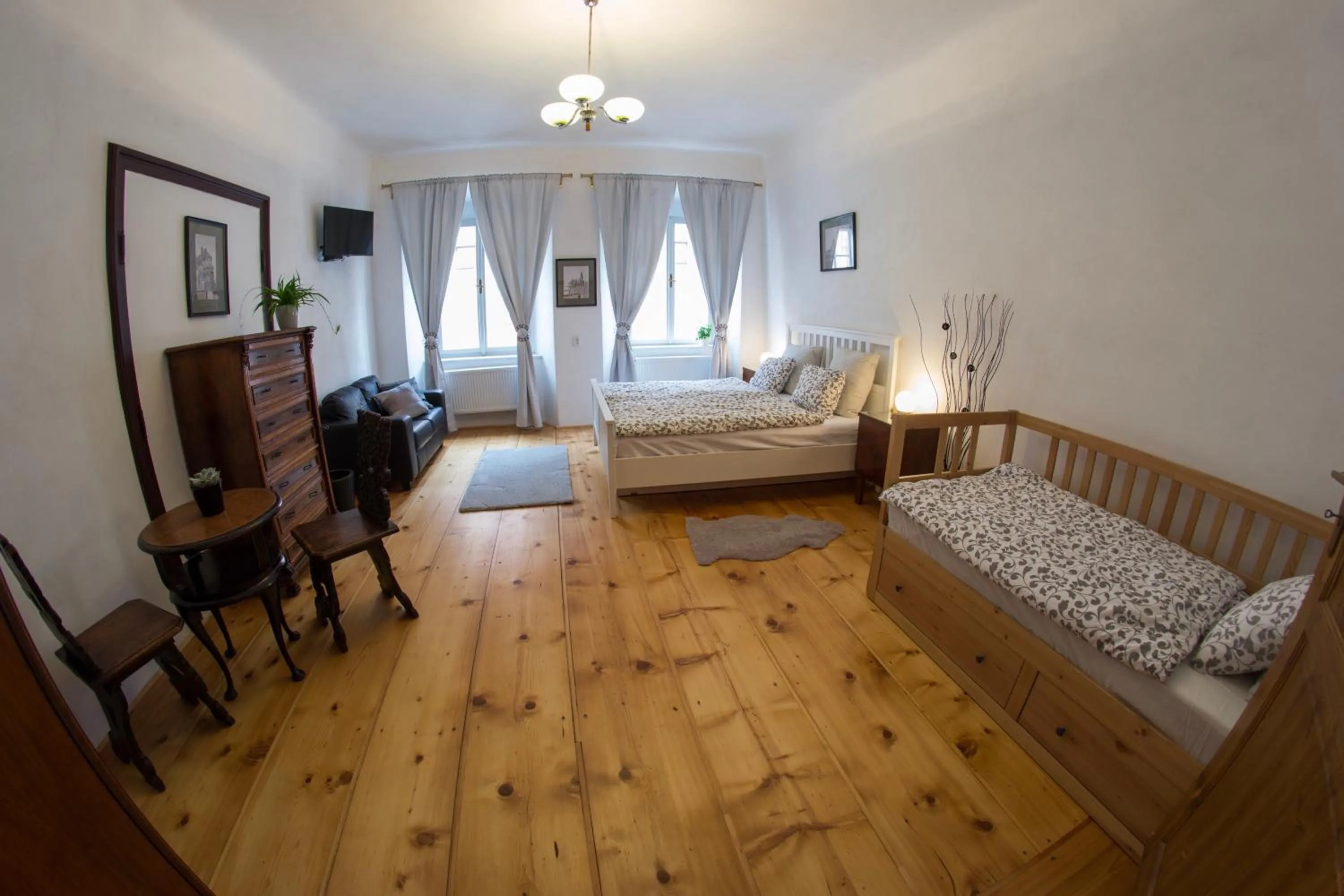 Bed in B&B Krumlov