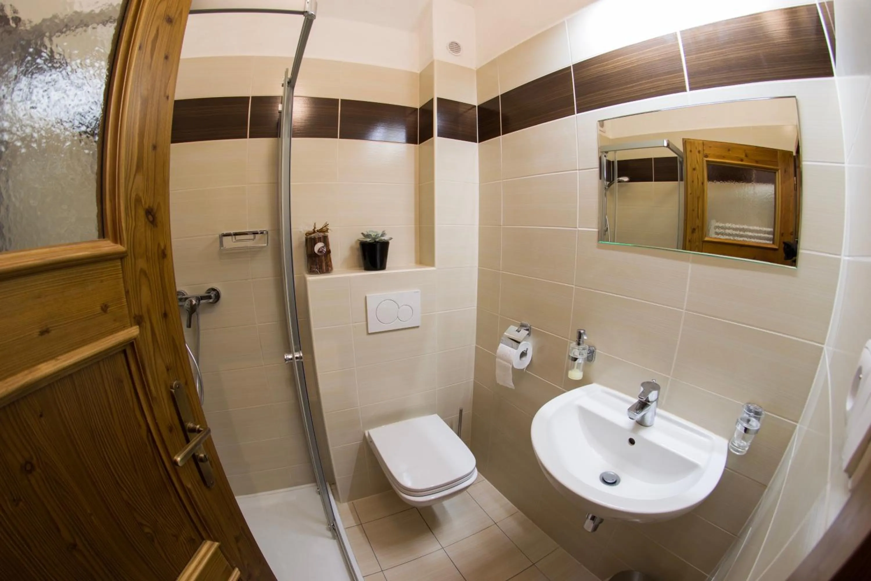 Shower in B&B Krumlov