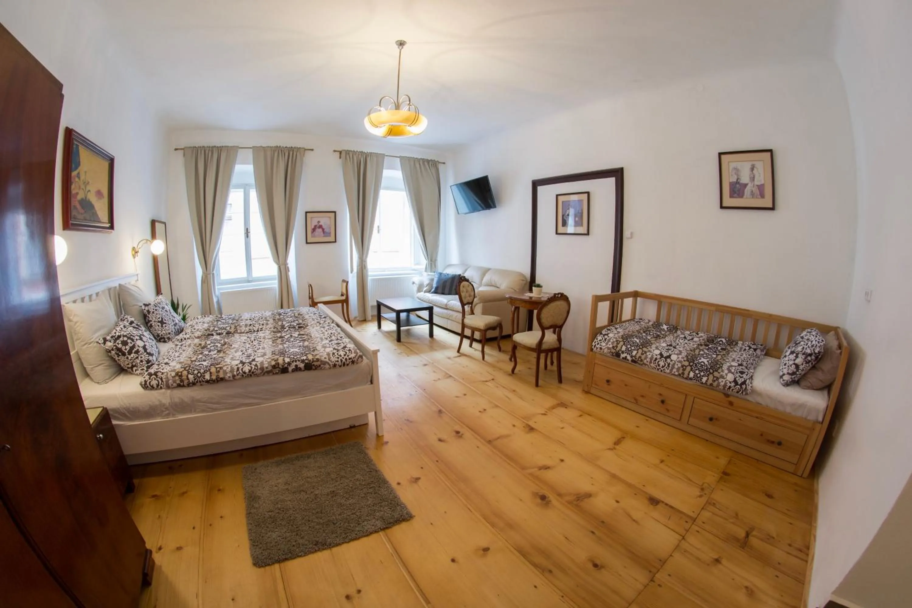 Bed in B&B Krumlov