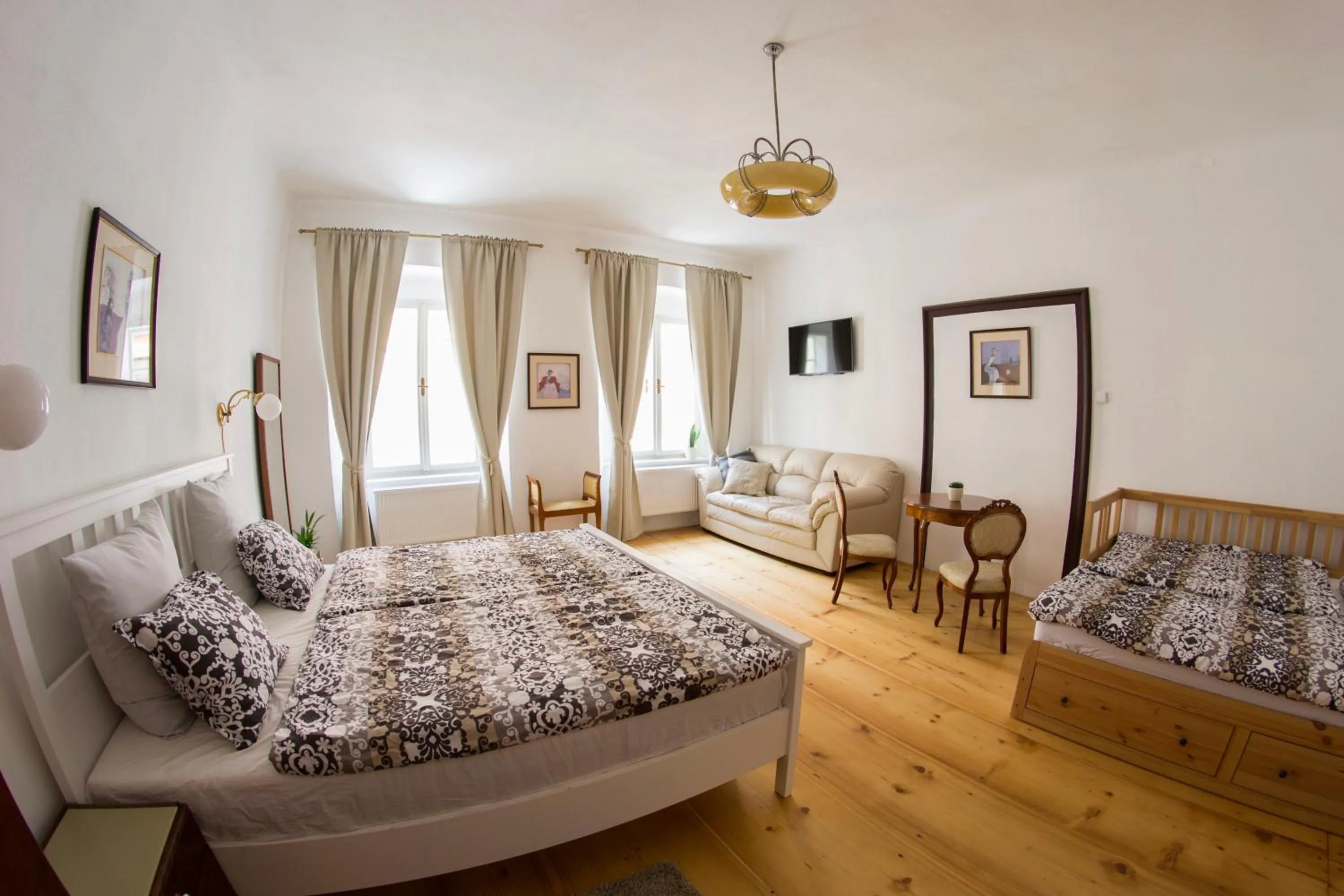Bed in B&B Krumlov